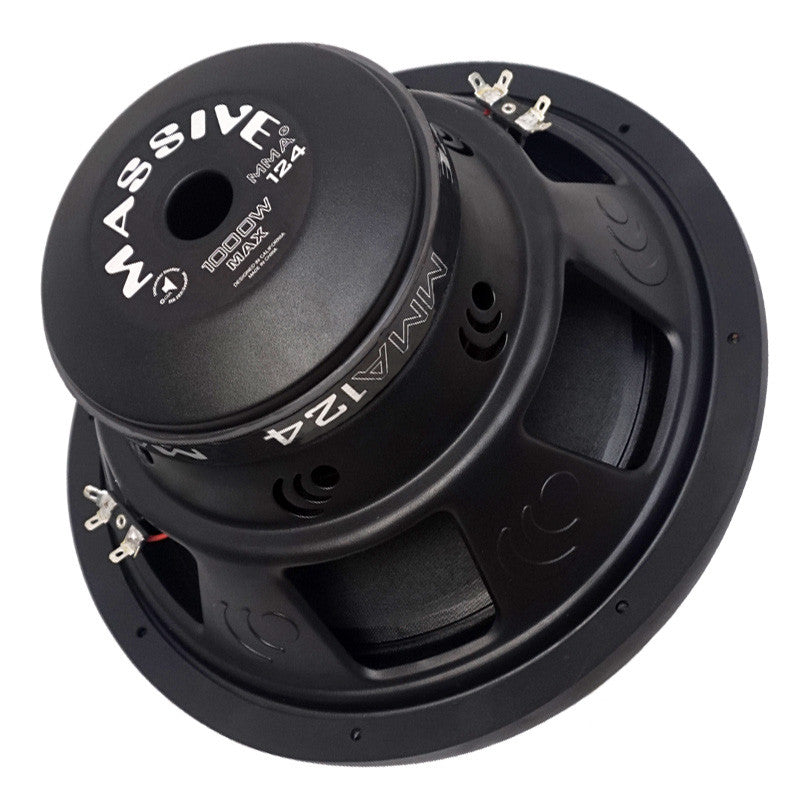 MMA124V2 12-Inch 500 Watts RMS Dual 4 Ohm Car Subwoofer - Powerful Bass for Car Audio Systems & Home Theater Setups