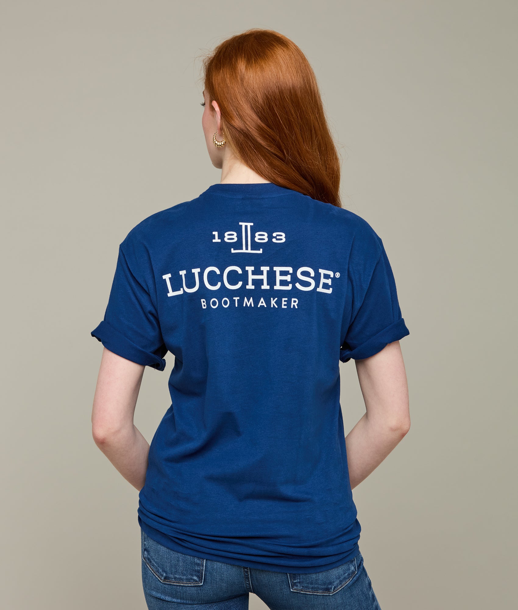 Lucchese Navy Bootmaker Tee - Premium Quality Men's Western Shirt for Cowboy & Ranch Wear | Perfect for Rodeo, Country Music Festivals & Outdoor Adventures