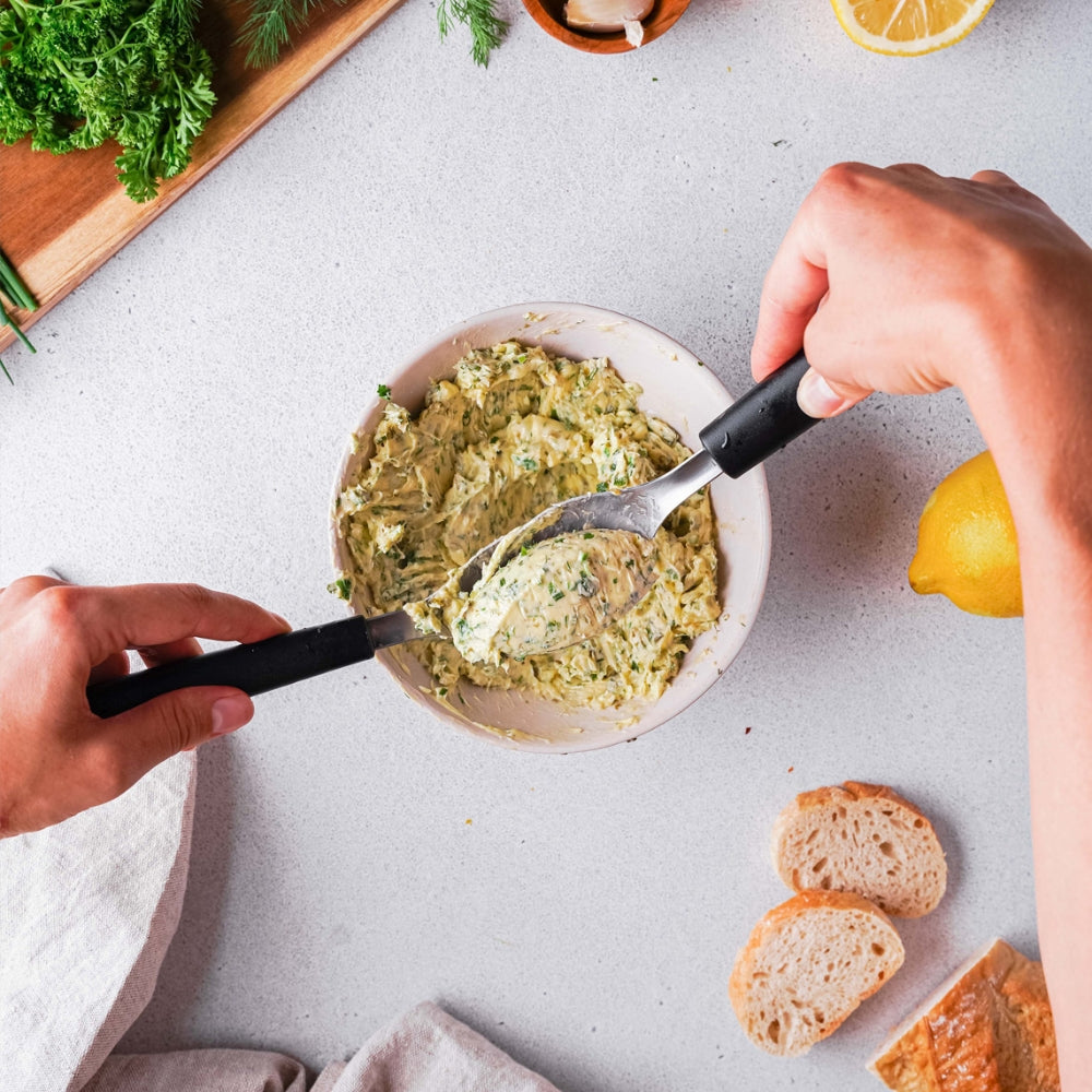 Ventures Triangle Green Grip Large Quenelle Spoon - Premium Kitchen Utensil for Ice Cream, Sorbet & Food Portioning - Ideal for Chefs, Bakers & Home Cooking