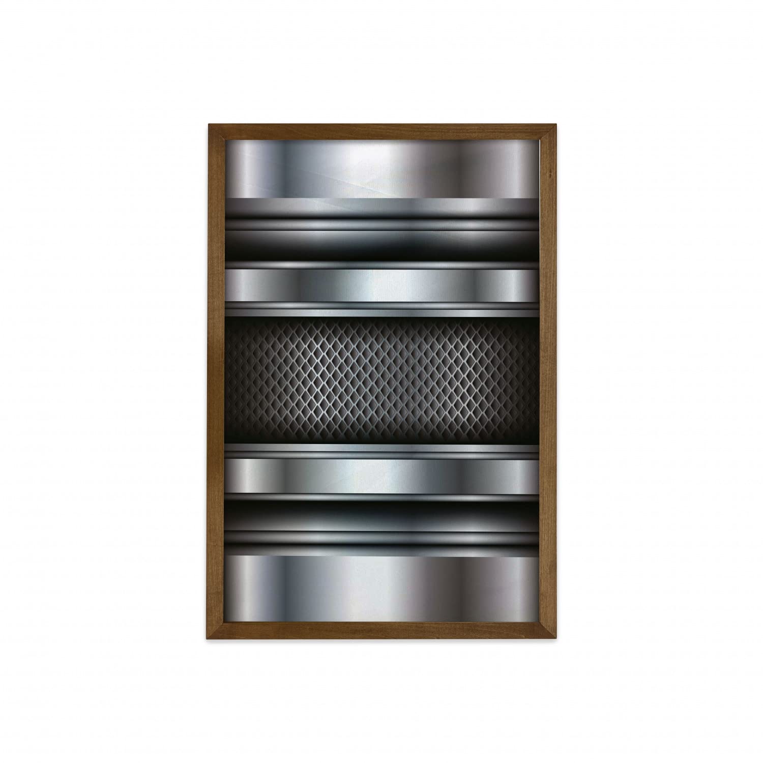 Ambesonne Industrial Steel Plates Wall Art - 23