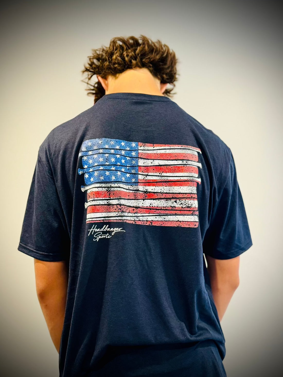 HB Lifestyle Active Wear Men's T-Shirt: Patriotic Stars and Stripes Design | Comfortable Workout & Casual Wear for Gym, Running, and Everyday Use
