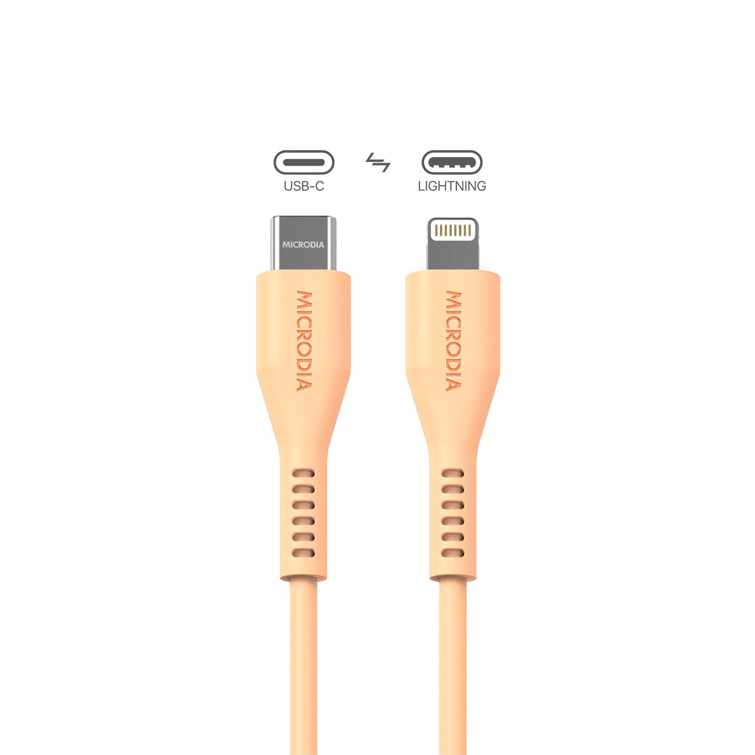 MICRODIA Fruitywire™ 60W USB-C to Lightning Cable - MFi Certified Fast Charging & Data Sync (480Mbps) - Compatible with iPhone, iPad - Perfect for Home, Office & Travel Charging