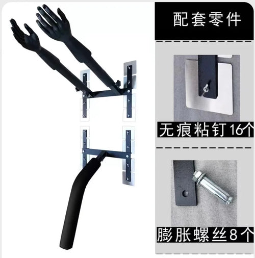 Wing Chun Wooden Dummy Training Equipment - Multifunctional Hand Shaped Wooden Dummy for Martial Arts Practice | Perfect for Home Gym, Kung Fu Training & Self-Defense Practice