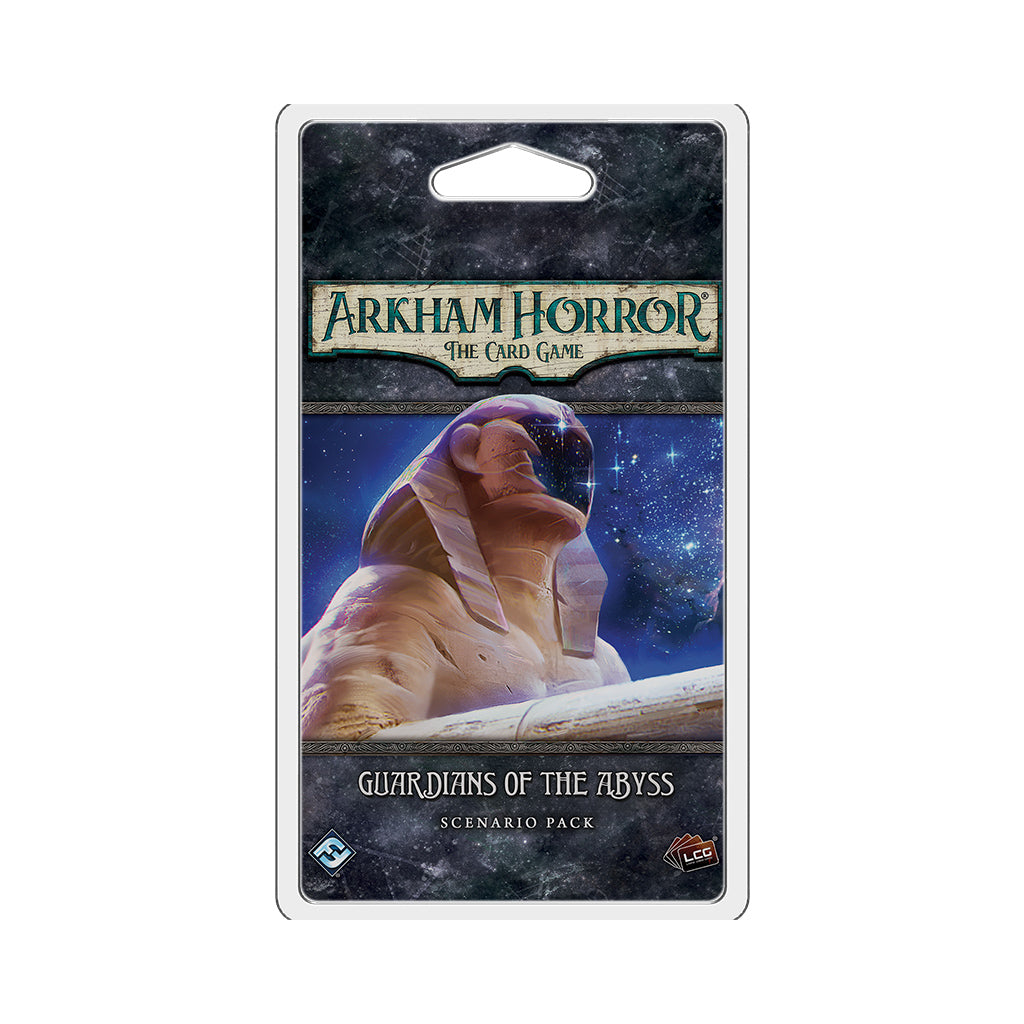 Arkham Horror LCG: Guardians of the Abyss Expansion Pack - Cooperative Horror Card Game for 1-4 Players | Perfect for Game Nights & Lovecraftian Horror Fans