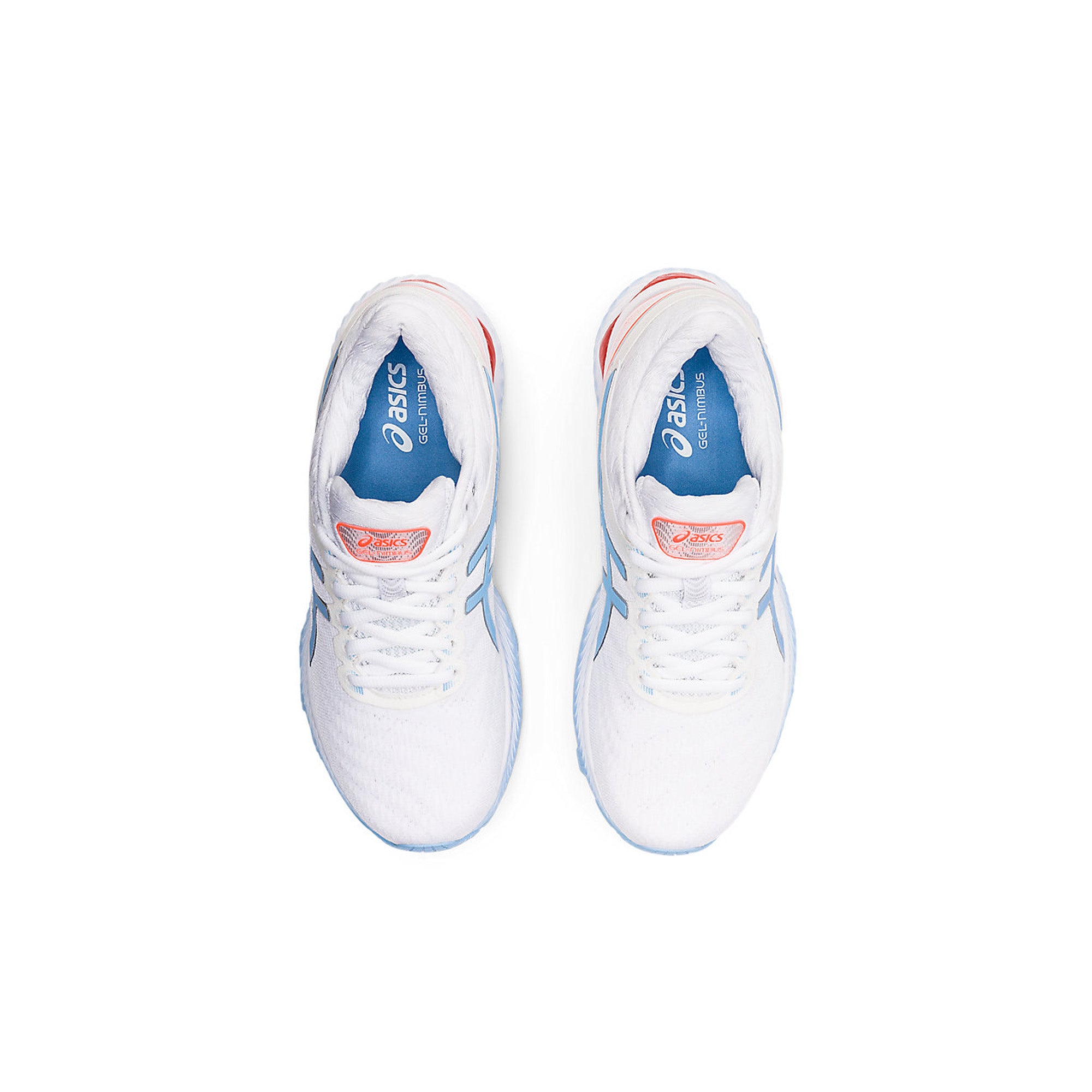 ASICS Gel Nimbus 22 Women's Running Shoes - White Blue Bliss | Cushioned Support for Long Distance & Marathon Training | Perfect for Road Running & Gym Workouts