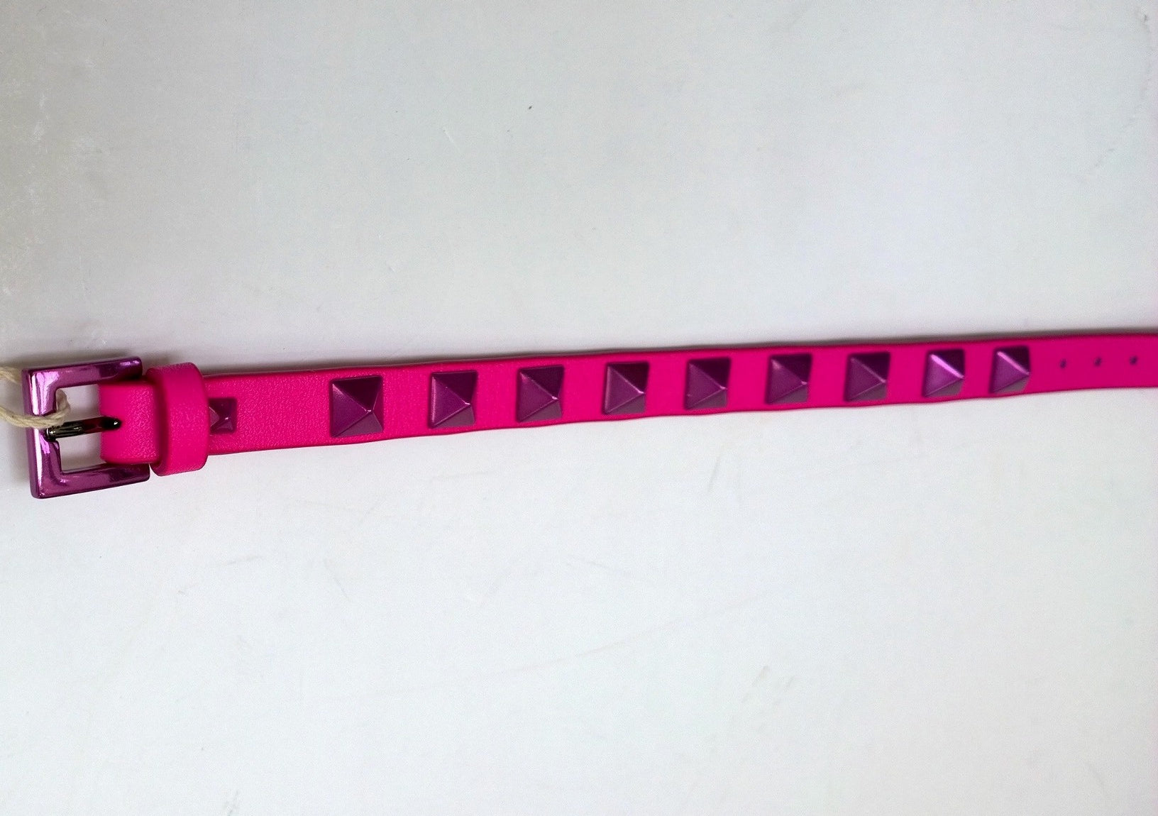 Valentino Garavani Pink PP Fuchsia Rockstud Leather Bracelet - Fashion Jewelry for Women | Perfect for Parties, Date Nights & Special Occasions