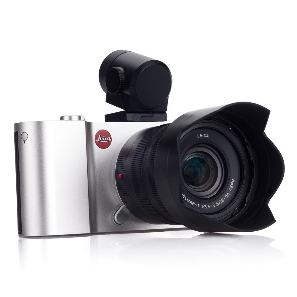 Leica T (Typ 701) Silver Mirrorless Camera with Vario-Elmar-T 18-56mm f/3.5-5.6 ASPH Lens & Visoflex Bundle - Perfect for Travel Photography, Street Shooting and Professional Portraits