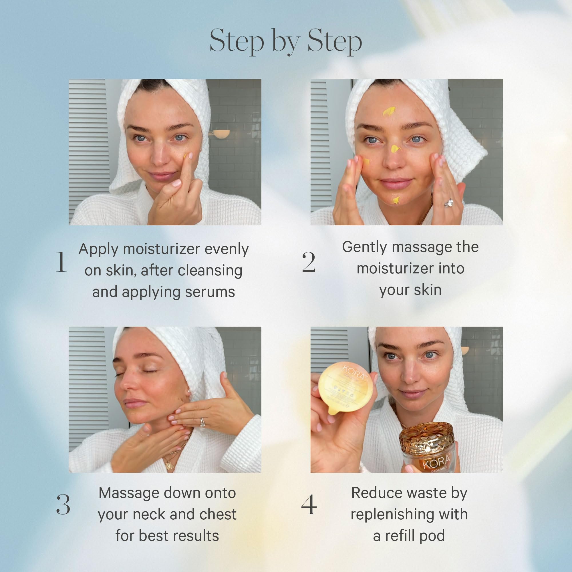 KORA Organics Turmeric Glow Moisturizer - Hydrating & Plumping Face Cream with Organic Ingredients, Vegan & Cruelty-Free, Travel Size 0.51 fl oz - Perfect for Dry Skin Care & On-The-Go Hydration