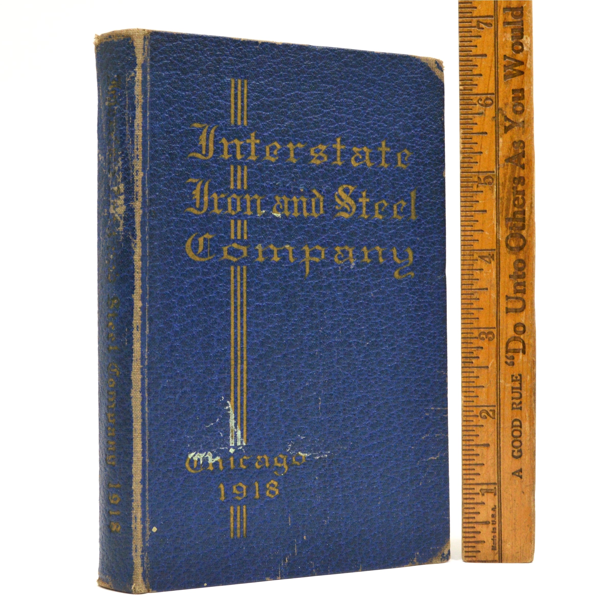 Vintage 1918 Interstate Iron & Steel Company Chicago Hardcover Catalog - Antique Industrial Reference Book for Collectors & History Enthusiasts | Perfect for Home Library, Office Decor & Historical Research