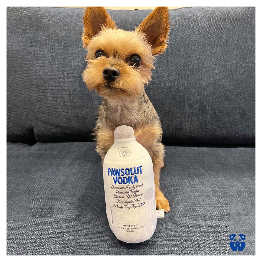 Pawsolut Plush Squeaker Dog Toy - Funny & Cute Interactive Chew Toy for Small & Medium Dogs - Perfect Birthday Gift for Pets - Squeaky Dog Toy for Indoor Play & Training