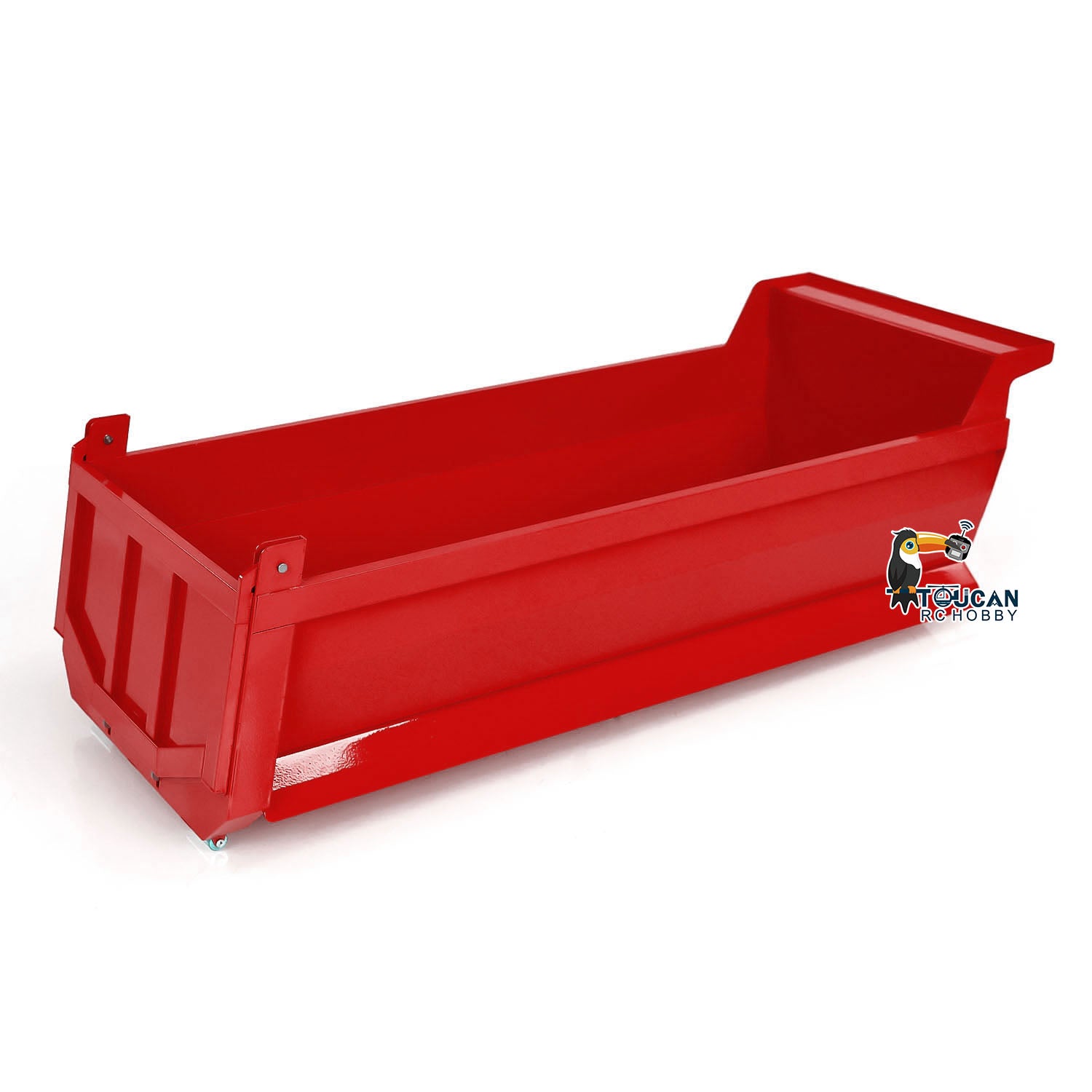 1/14 Scale Painted U-Shaped Short Bucket for 10x10 Hydraulic RC Full Dump Truck & 8x8 Radio Controlled Cars - DIY Model Parts for Construction Simulation & Off-Road Play