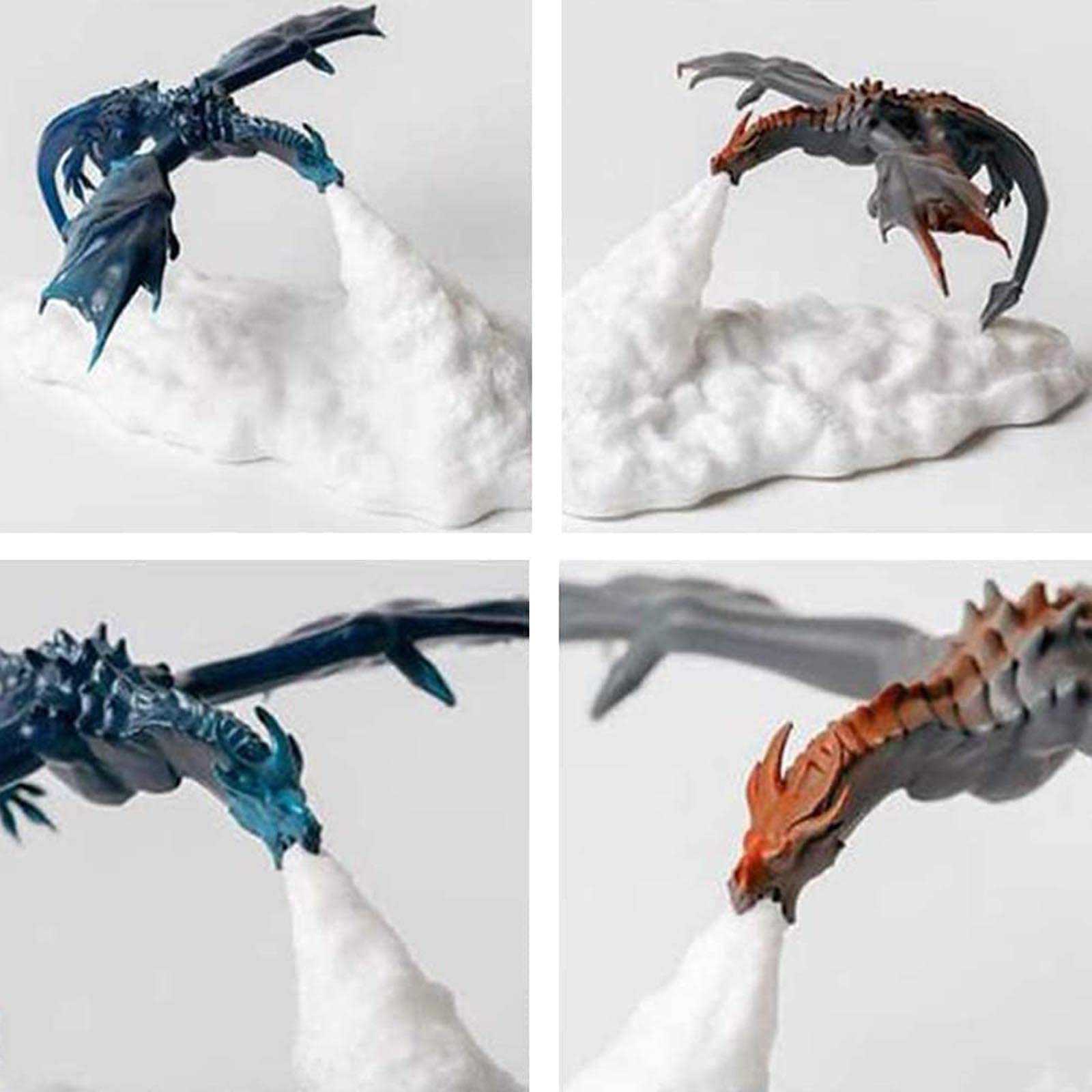 3D Printed Fire Dragon LED Night Light - USB Rechargeable Moon Lamp for Kids Bedroom Decor | Perfect Gift for Boys and Girls | Creates Magical Atmosphere for Bedtime, Gaming Rooms & Fantasy Themed Spaces