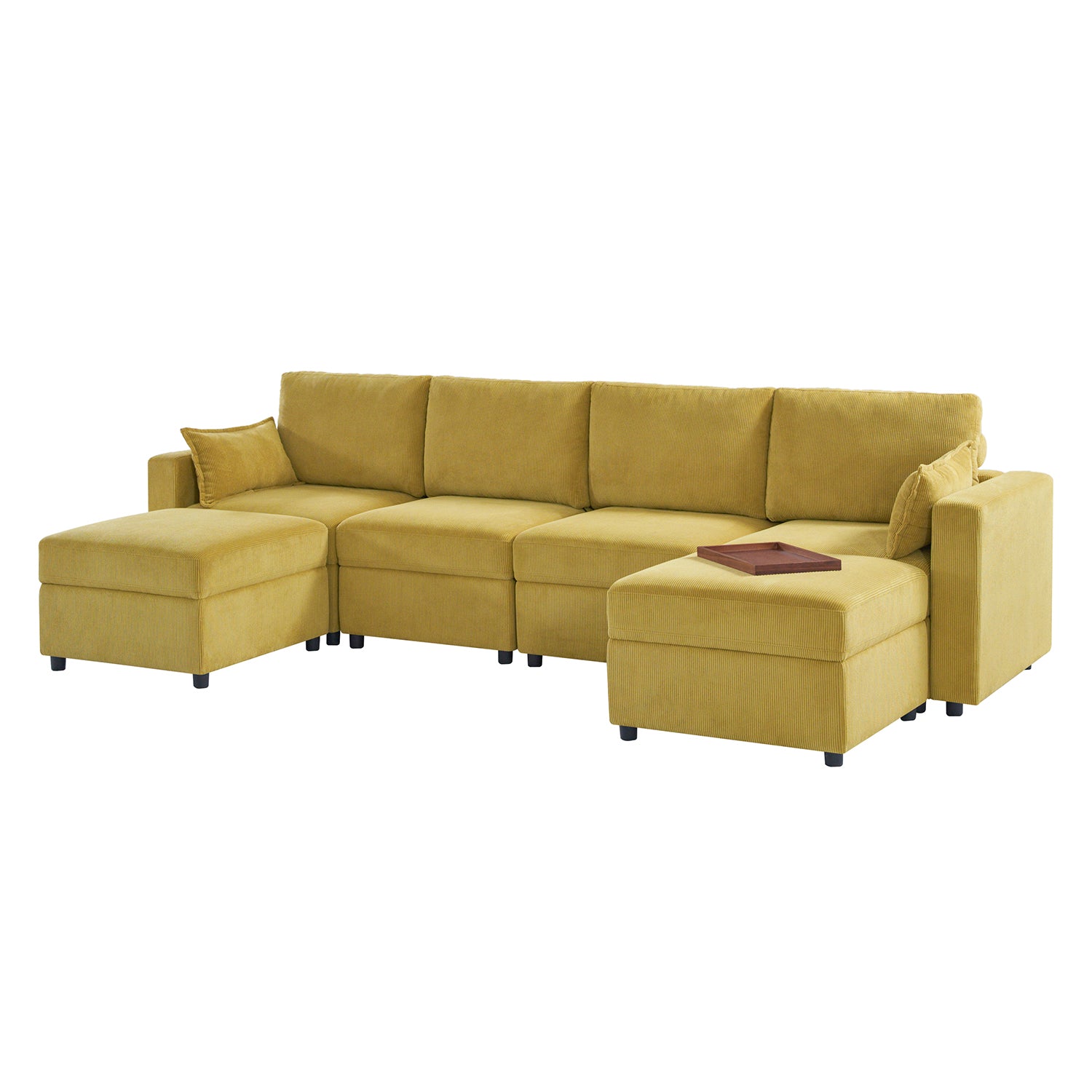 Amando Soft Storage Sectional Sofa - Modern L-Shaped Couch with Hidden Storage | Perfect for Small Spaces, Living Room & Apartment | Comfortable & Stylish Home Furniture