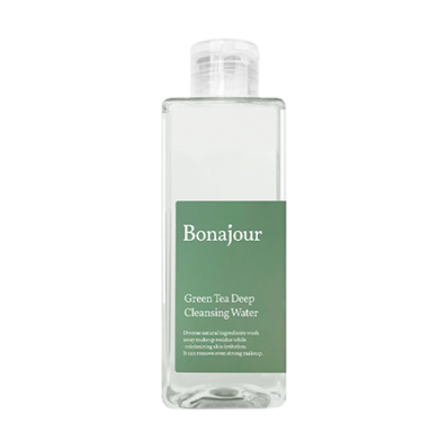 BONAJOUR Green Tea Deep Cleansing Water 200ml - Gentle Facial Cleanser for Acne Prone Skin | Perfect for Daily Makeup Removal & Oil Control | Ideal for Sensitive & Oily Skin Types