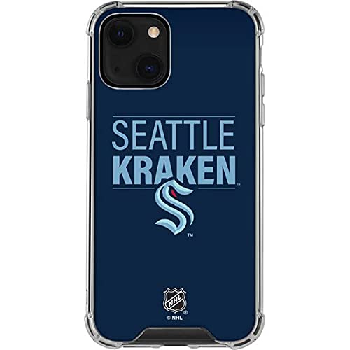 Officially Licensed NHL Seattle Kraken Clear Phone Case for iPhone 13 - Slim Protective Cover with Team Logo Design - Perfect for Hockey Fans & Game Day Accessories
