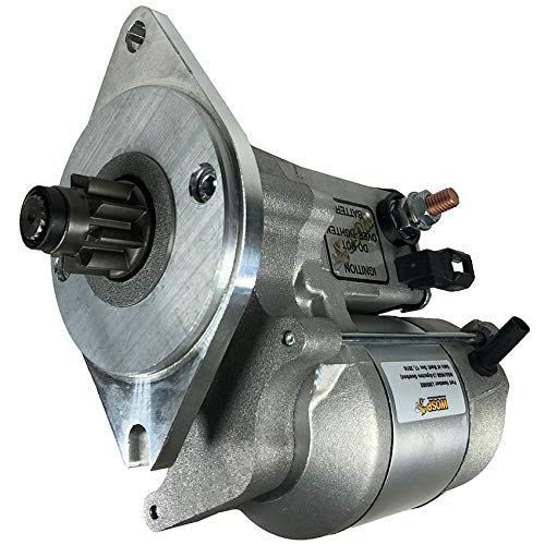 RAREELECTRICAL New Gear Reduction 9T Starter Compatible With MGA/MGB 3 Synchro Gearbox - 71AB11001BA, 118E11001B, DRS1611N, 25083C, 25147G - Perfect for Classic Car Restoration & Engine Repair Projects