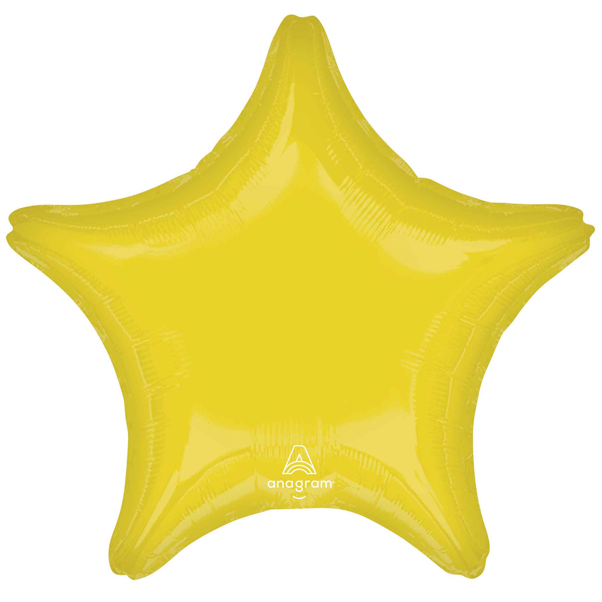 45cm Standard Star XL Vibrant Yellow Foil Balloon for Birthday Parties, Baby Showers & Wedding Decorations