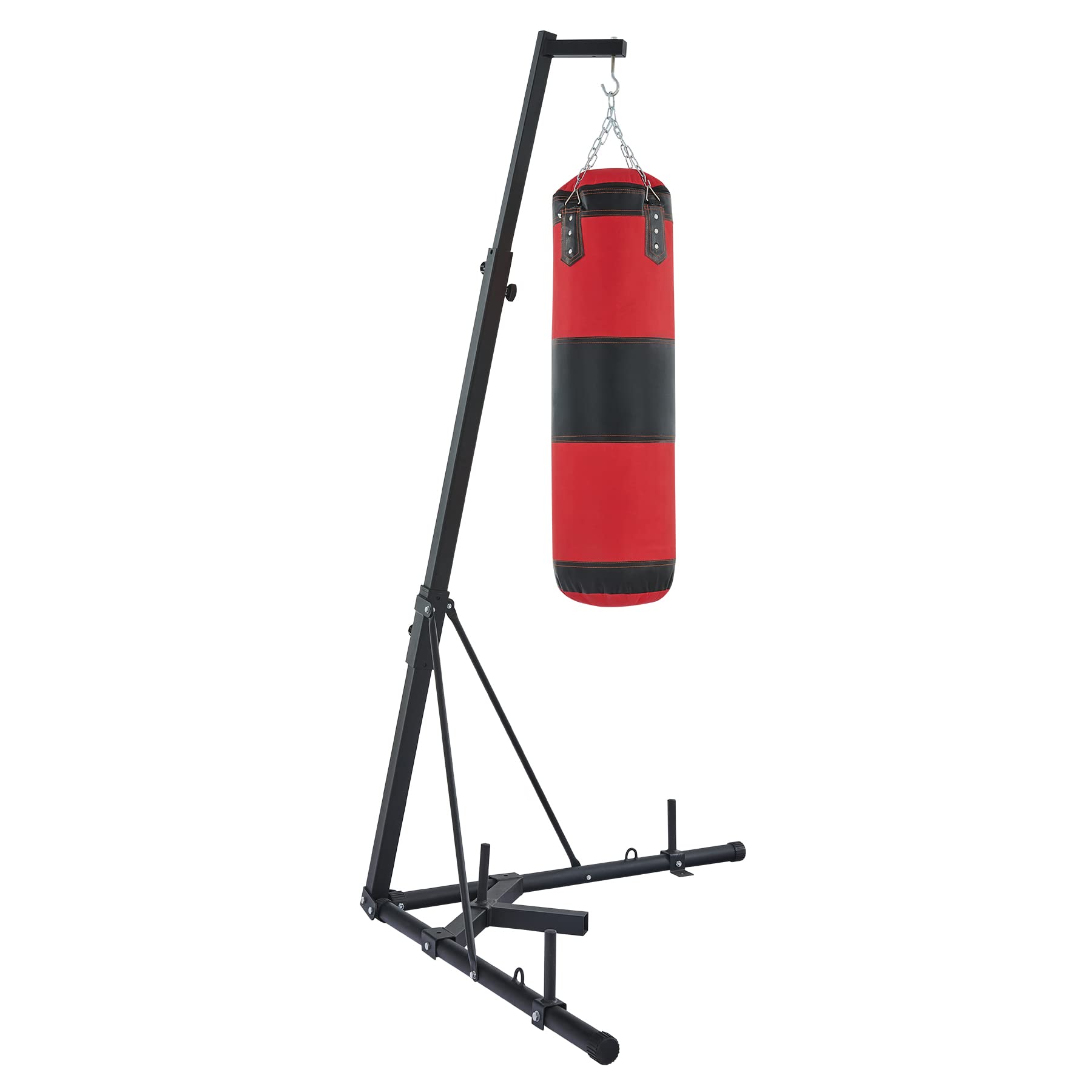 ZELUS 220lb Heavy Duty Punching Bag Stand - Adjustable Height Boxing Bag Stand for MMA, Kickboxing & Home Gym Workouts | Perfect for Training, Fitness & Martial Arts Practice