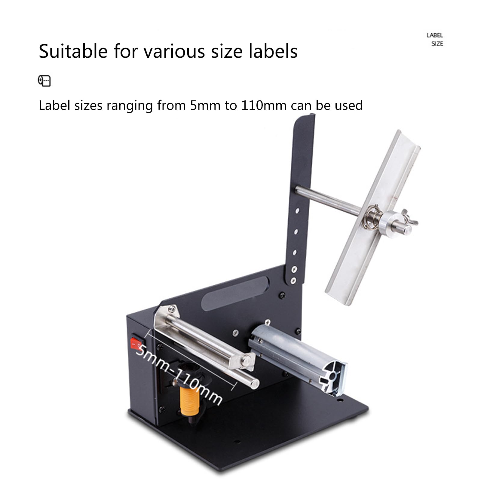Automatic Label Dispenser Machine for Multiple Rolls - Adjustable Label Length & 5-110mm Width | Perfect for Warehouse, Shipping & Retail Labeling