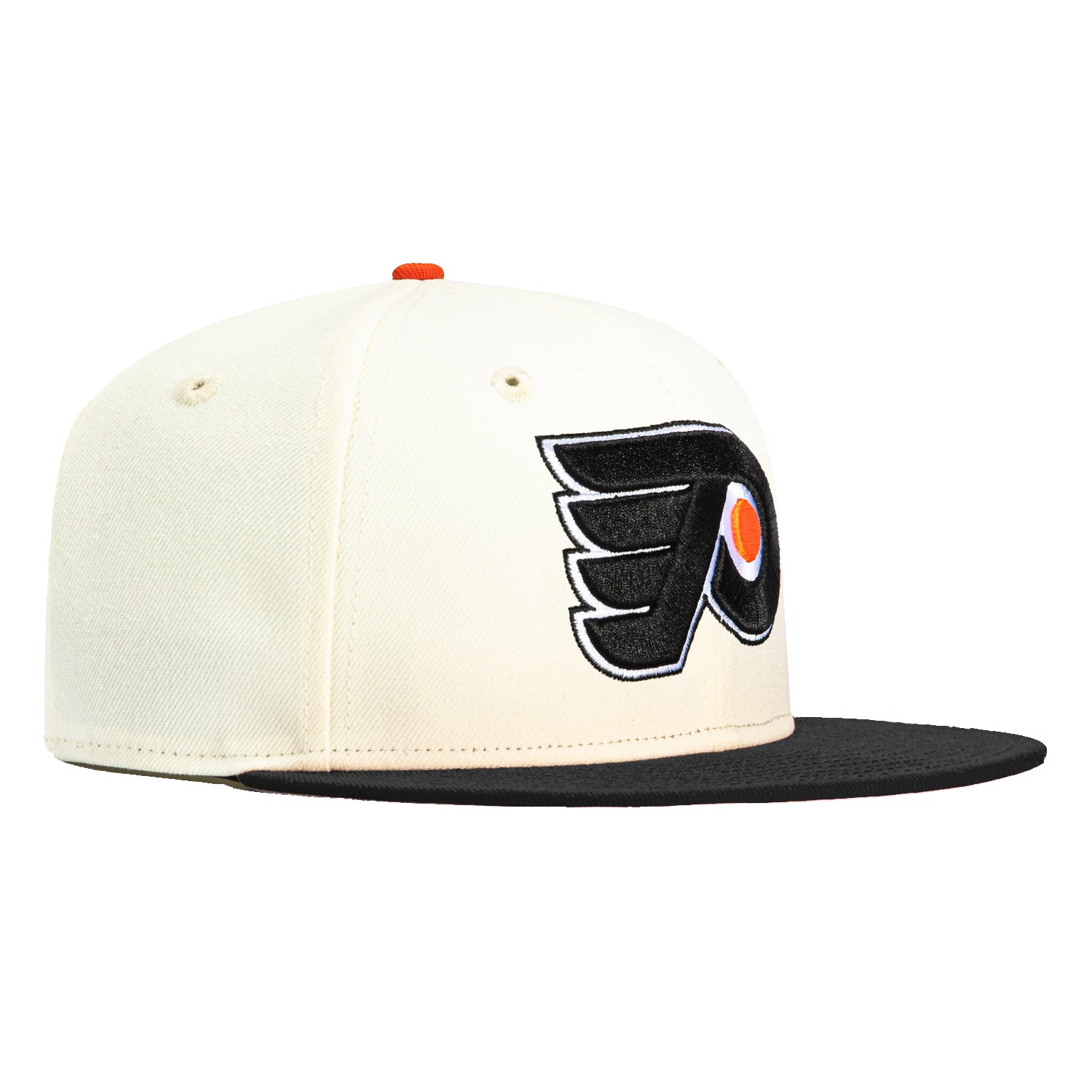 New Era 59Fifty Philadelphia Flyers Snapback Hat - Official NHL White & Black Adjustable Baseball Cap for Men & Women | Perfect for Sports Fans, Game Day & Streetwear Fashion