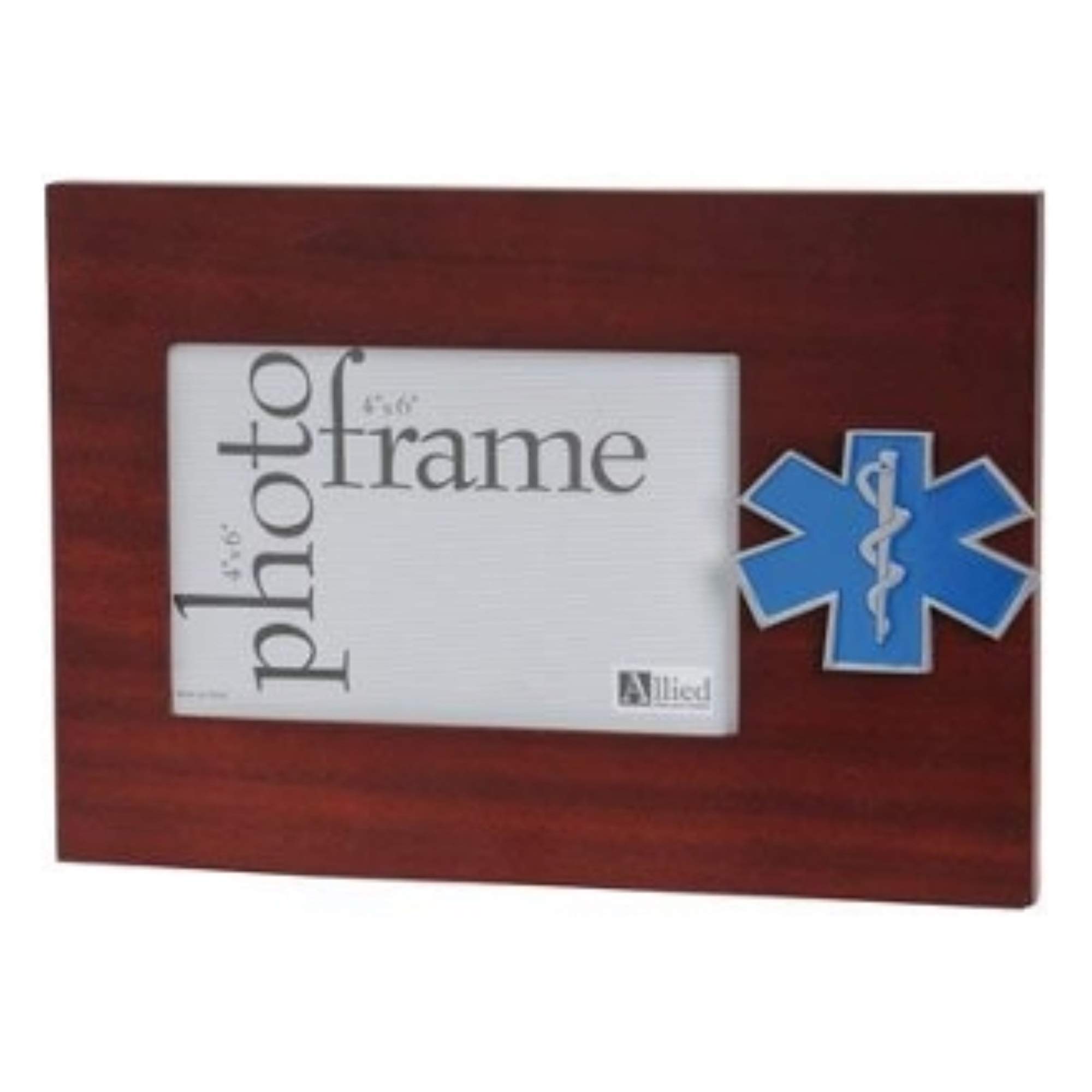 EMS Medallion Desktop Picture Frame - Elegant Display for Family Photos, Office Decor, and Keepsakes | Perfect for Desks, Shelves, and Gift Giving