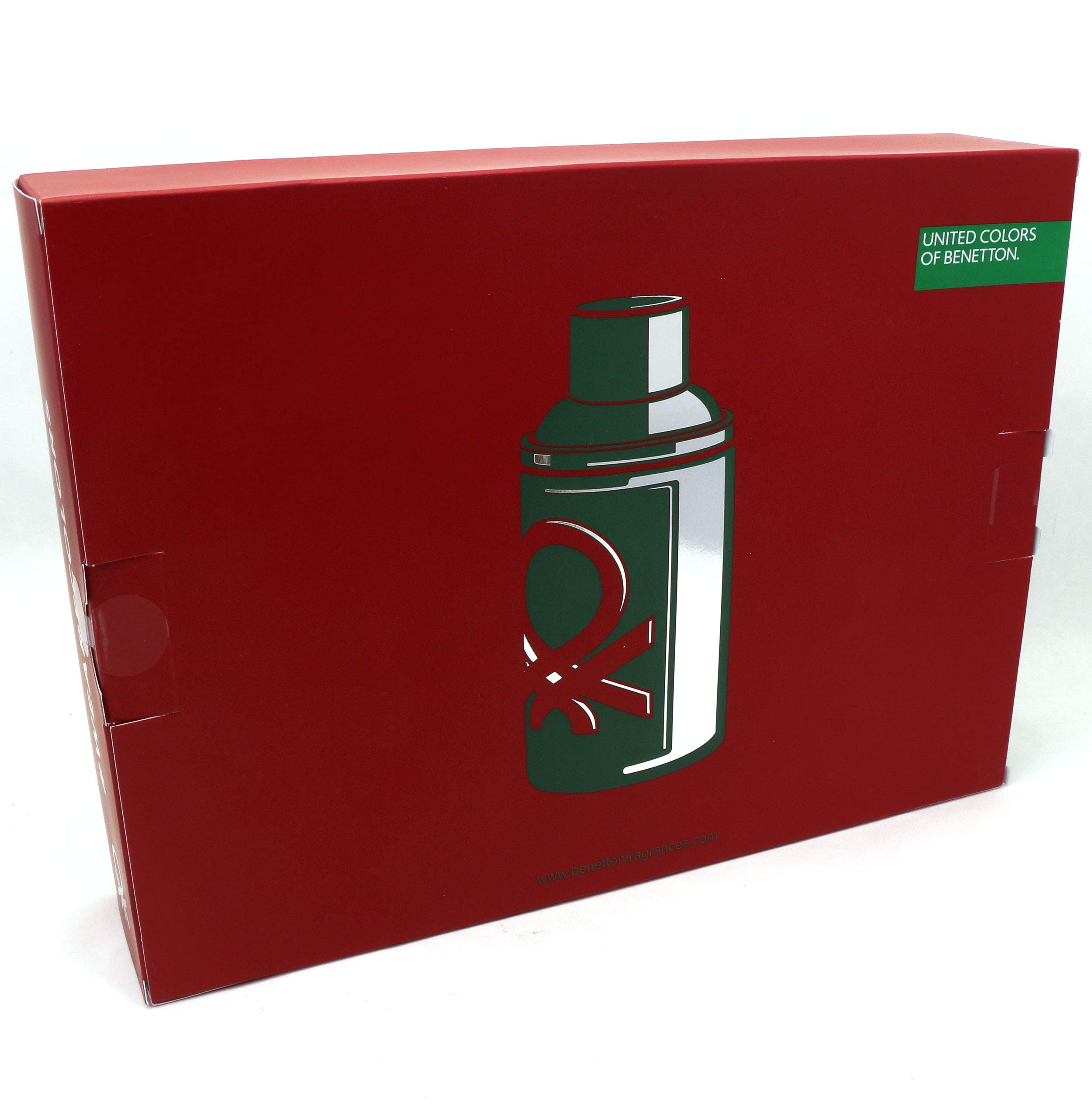 Benetton Colors De Benetton Green Eau de Toilette Spray 3.4 Oz & Deodorant Spray 5.1 Oz - Fresh Fragrance Set for Men & Women - Perfect for Daily Wear, Office, and Special Occasions