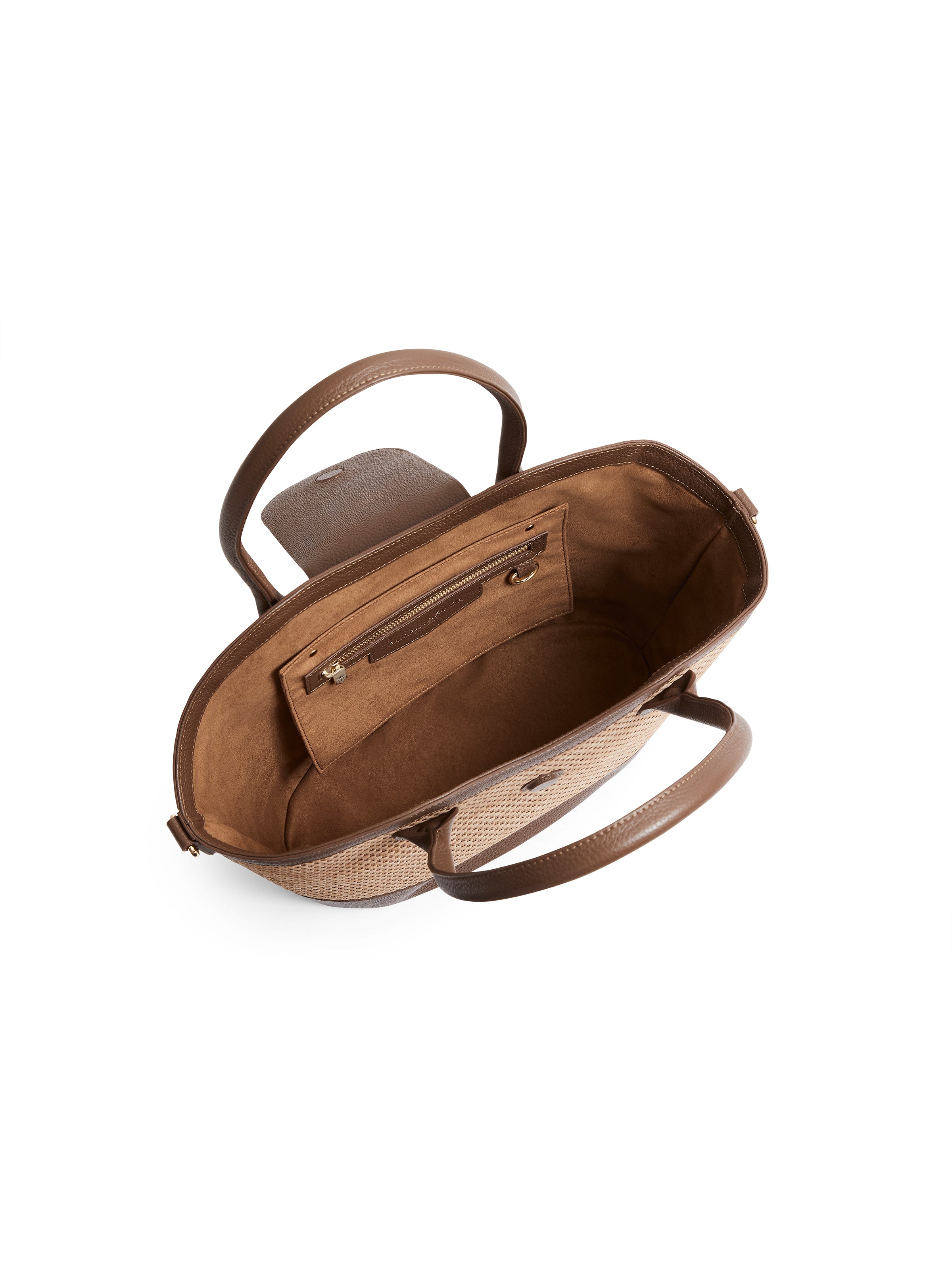 Windsor Woven Tan Basket Bag - Stylish Handmade Rattan Tote for Beach, Picnic & Summer Outings