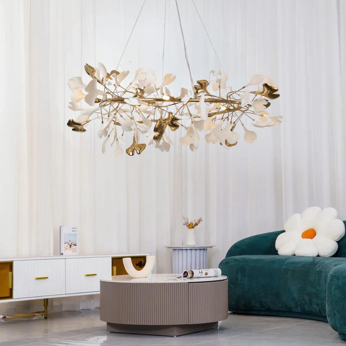 Modern Tree Branch Chandelier for Dining Room - Elegant Rustic Ceiling Light Fixture for Farmhouse, Kitchen & Living Room Decor