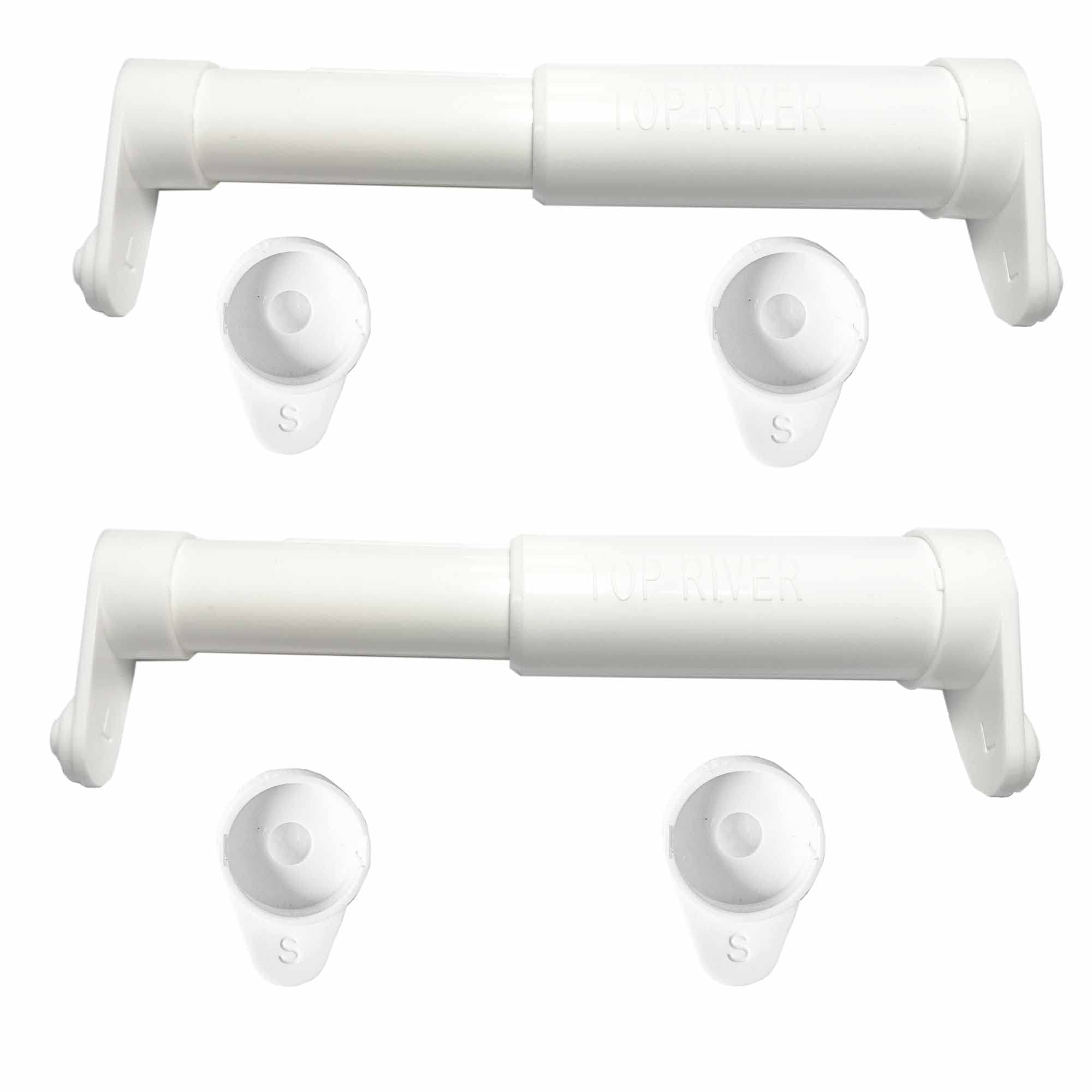 **Extra Long Toilet Paper Holder Extender - Fits Double, Triple & Mega Rolls - Heavy Duty Bathroom Organizer (2-Pack) - Perfect for Large Families & High-Traffic Restrooms**