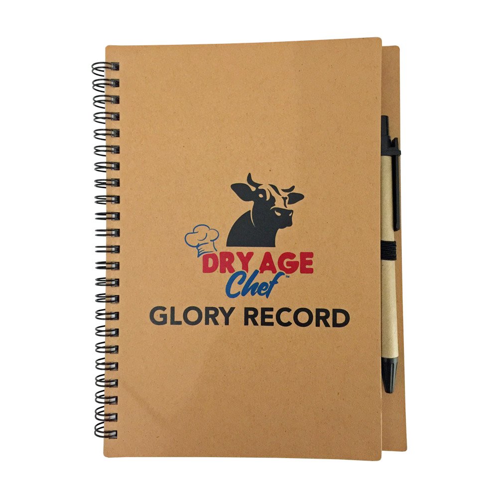 **Premium Hybrid Cutting Board & Chef Knife Set with Glory Record Book & Starter Guide - Free Pin or Cufflinks Gift Combo by Dry Age Chef - Ideal for Father's Day, Home Cooking & Professional Kitchens**