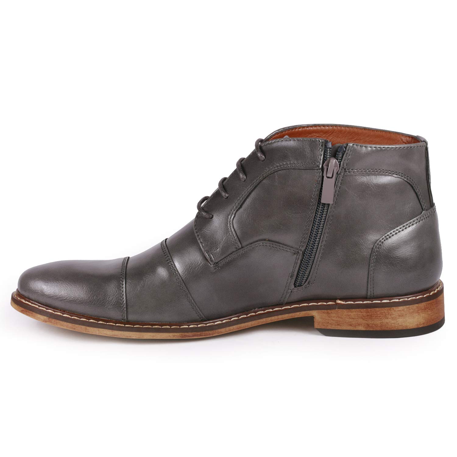 Metrocharm MC147 Men's Cap Toe Oxford Dress Shoes - Classic Formal & Casual Ankle Boots for Business, Office, Wedding & Everyday Wear