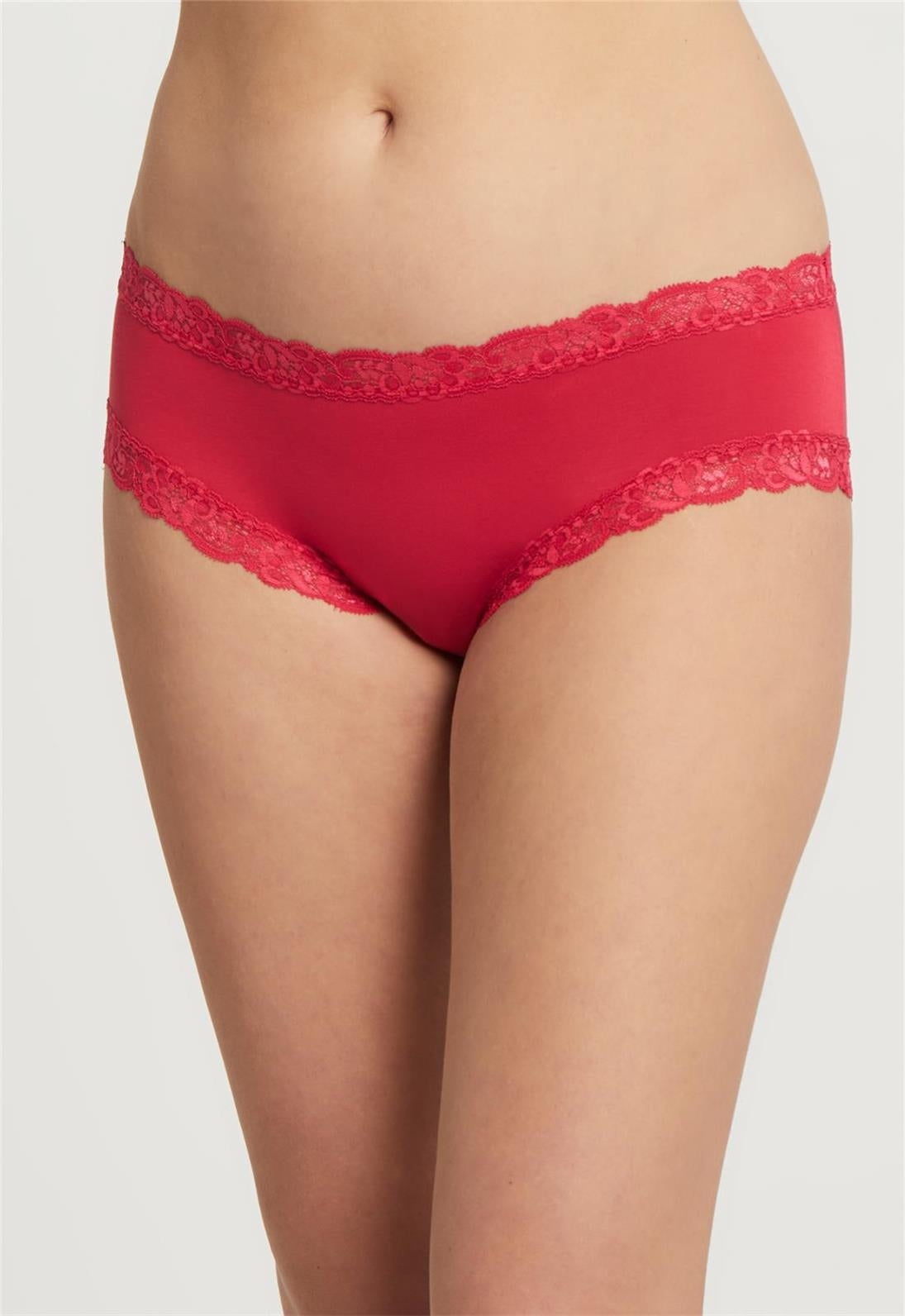 Stylish Women's Boyshort Underwear in Crimson Red - Soft Cotton Panties for Everyday Comfort & Lounge Wear