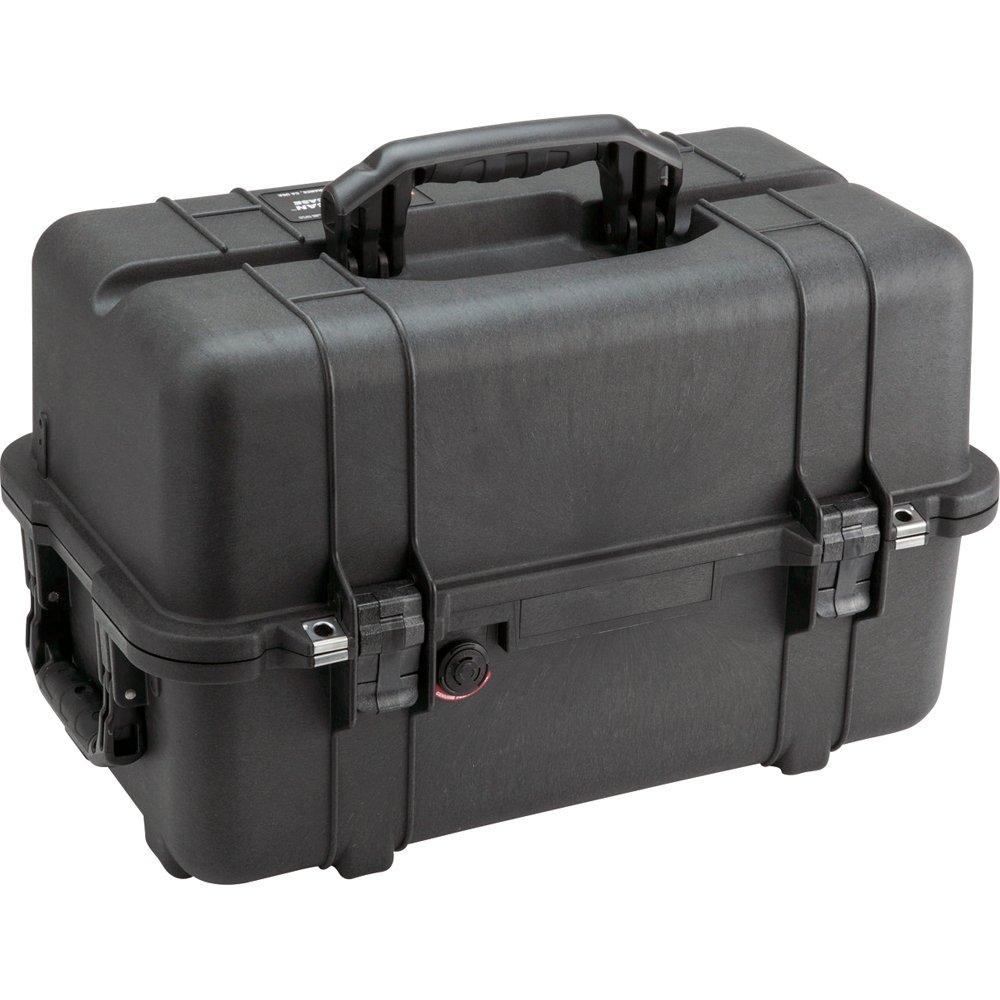 Pelican 1460 Waterproof Hard Case with Custom Foam Insert - Black | Shockproof, Dustproof Protective Equipment Case for Cameras, Drones & Electronics | Travel, Outdoor & Professional Use