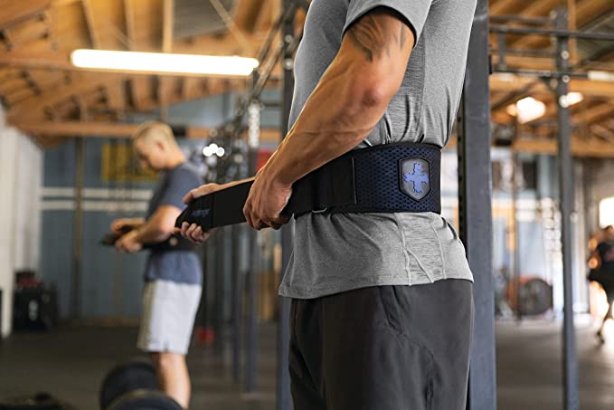Harbinger Unisex 4.5-Inch Foam Core Weightlifting Belt - Blue | Gym Workout Belt for Powerlifting, CrossFit & Strength Training