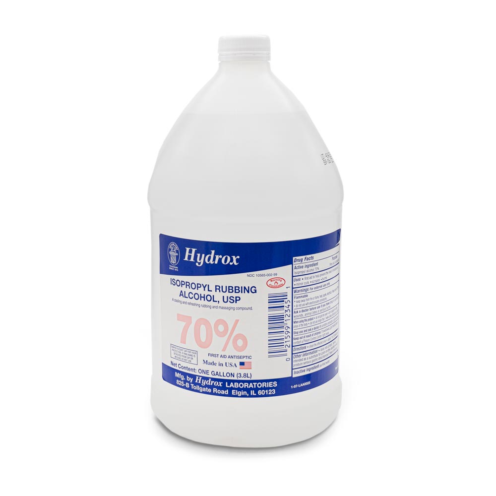 70% Isopropyl Alcohol 1 Gallon (128oz) - Disinfectant for Home, Office & Medical Use - First Aid, Cleaning & Sanitizing Surfaces