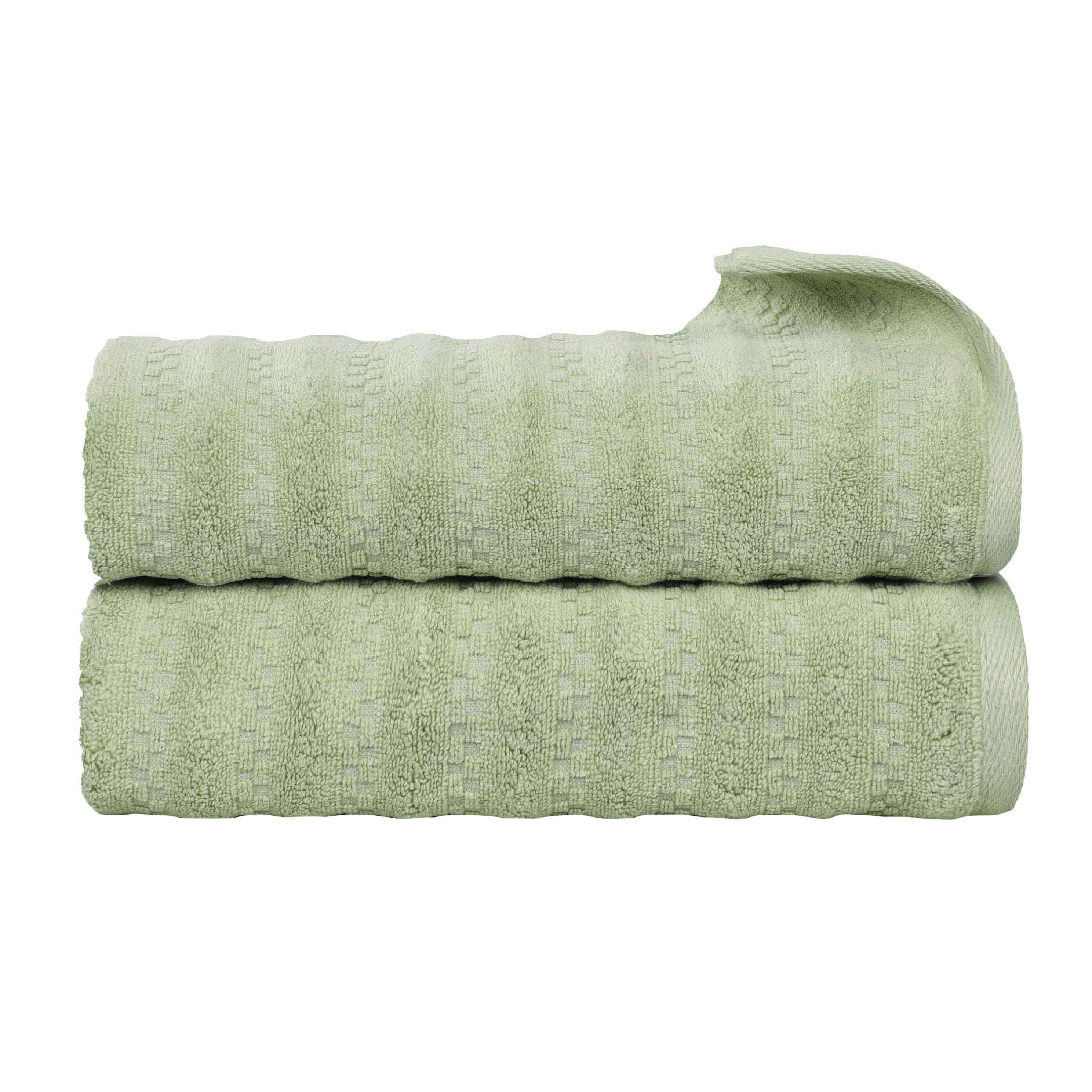 Premium Zuma Zero Twist Cotton Bath Towels Set of 2 - Medium Weight, Ultra Soft & Highly Absorbent - Perfect for Spa, Bathroom & Luxury Home Use