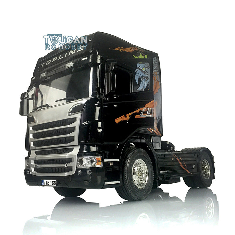 1/14 Scale 4X2 R730 RC Tractor Truck Kit with 540 Motor - Remote Control Model Lorry for TAMIYA & LESU Trailers - Construction Vehicle Toy for Adults & Kids (Ideal for Off-Road Play & Truck Racing)