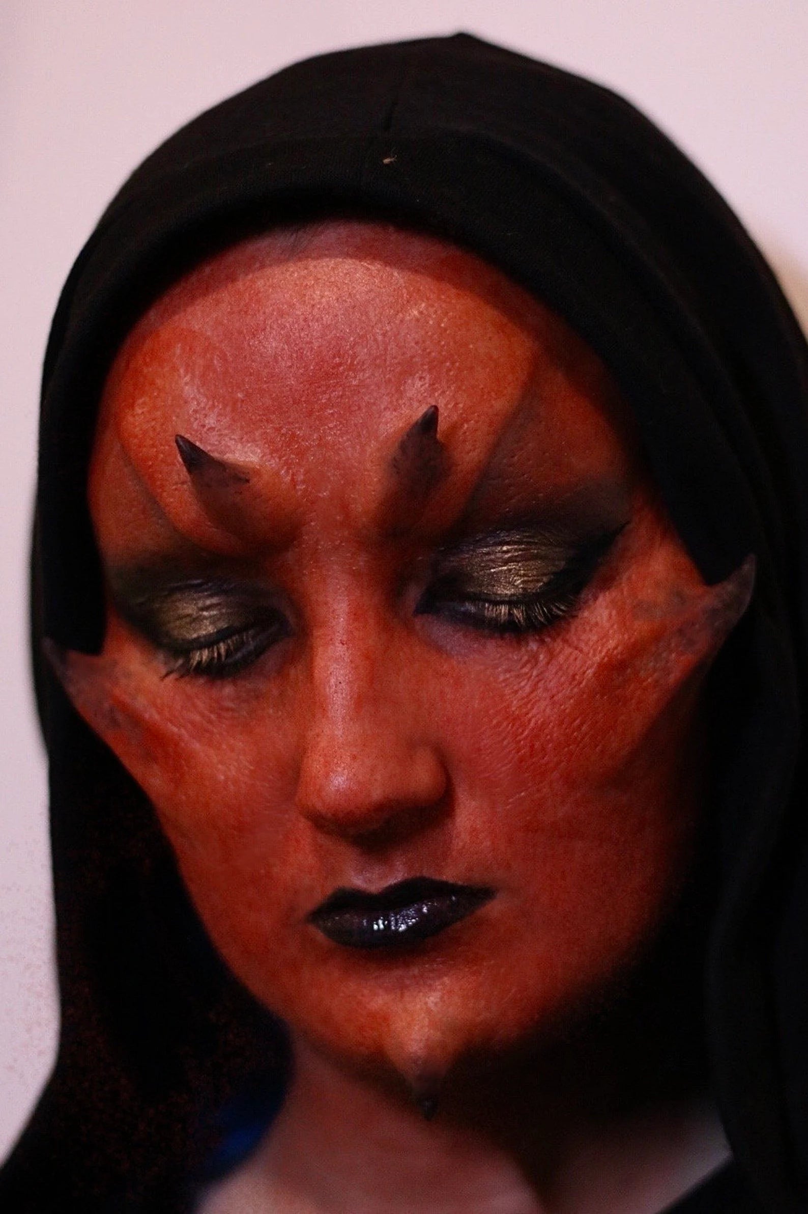 Obsidian FX Alien Cheekbones, Forehead & Chin Silicone Prosthetics - High-Quality SFX Makeup for Cosplay, Halloween & Film Special Effects