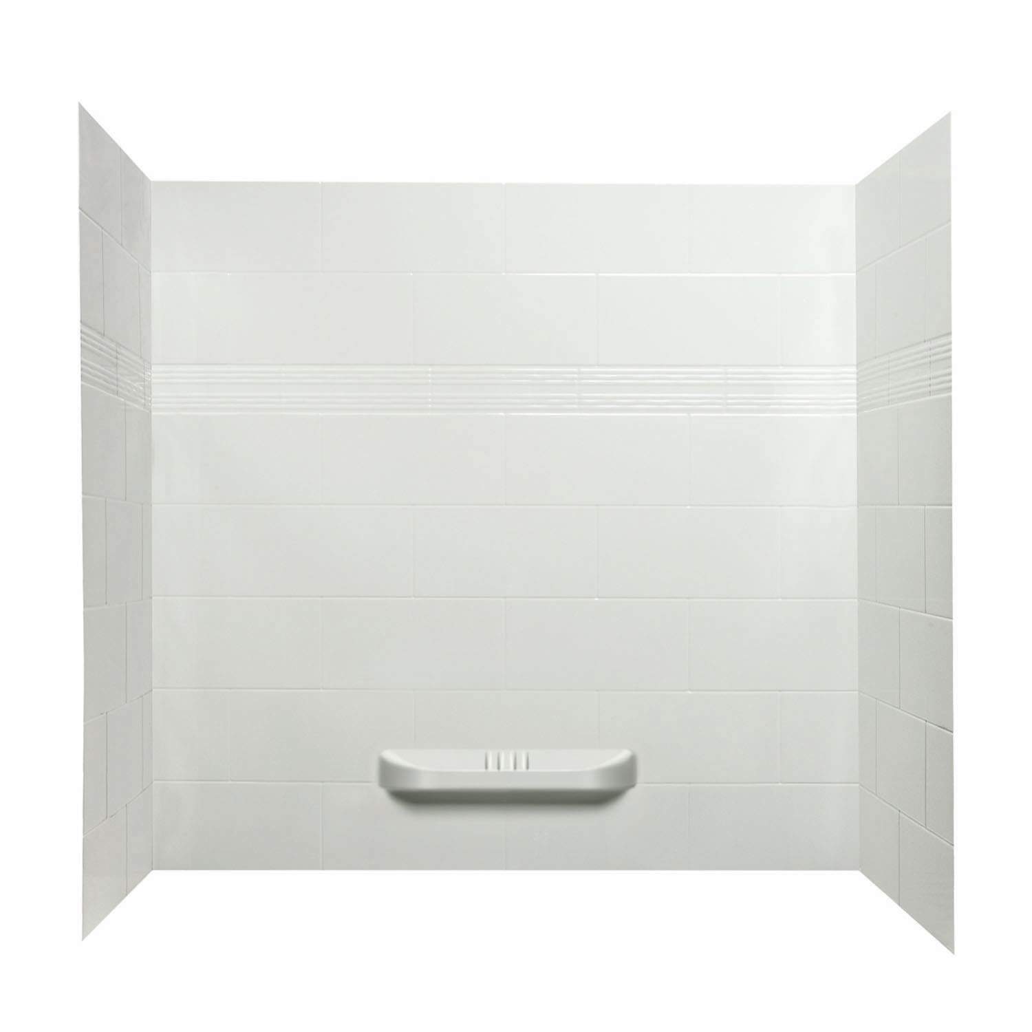 A&E Kayla Acrylic Bathtub with Shower Wall - Durable & Waterproof Bathroom Wall Panel for Modern Home, Spa, and Hotel Renovation