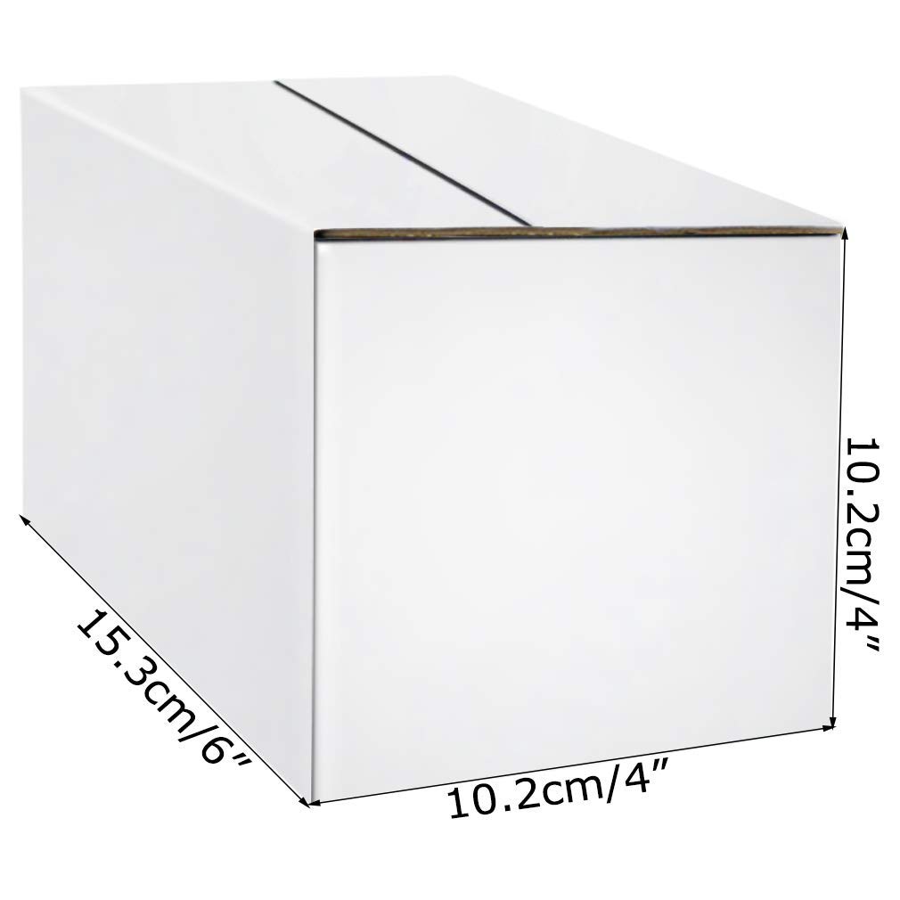 6x6x6 Small Shipping Boxes - White Packing Boxes for Ecommerce & Gifts