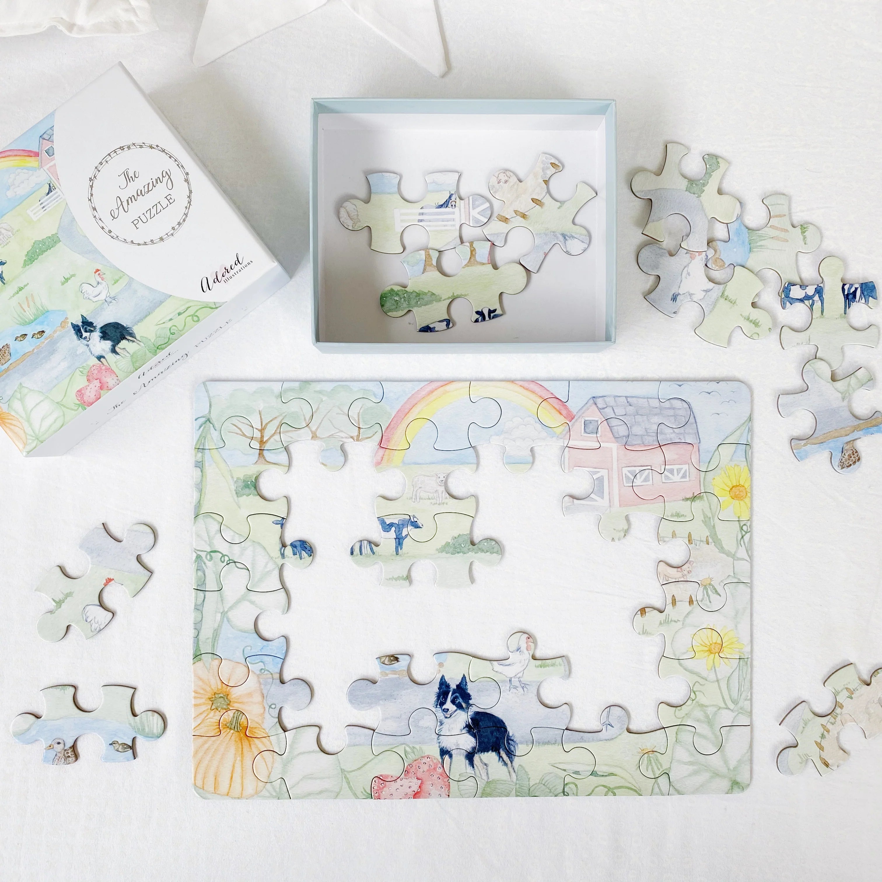 36-Piece Farm Animal Puzzle for Kids - Fun & Educational Toy for Toddlers, Preschool Learning Activity, Perfect for Birthday Gifts & Classroom Playtime