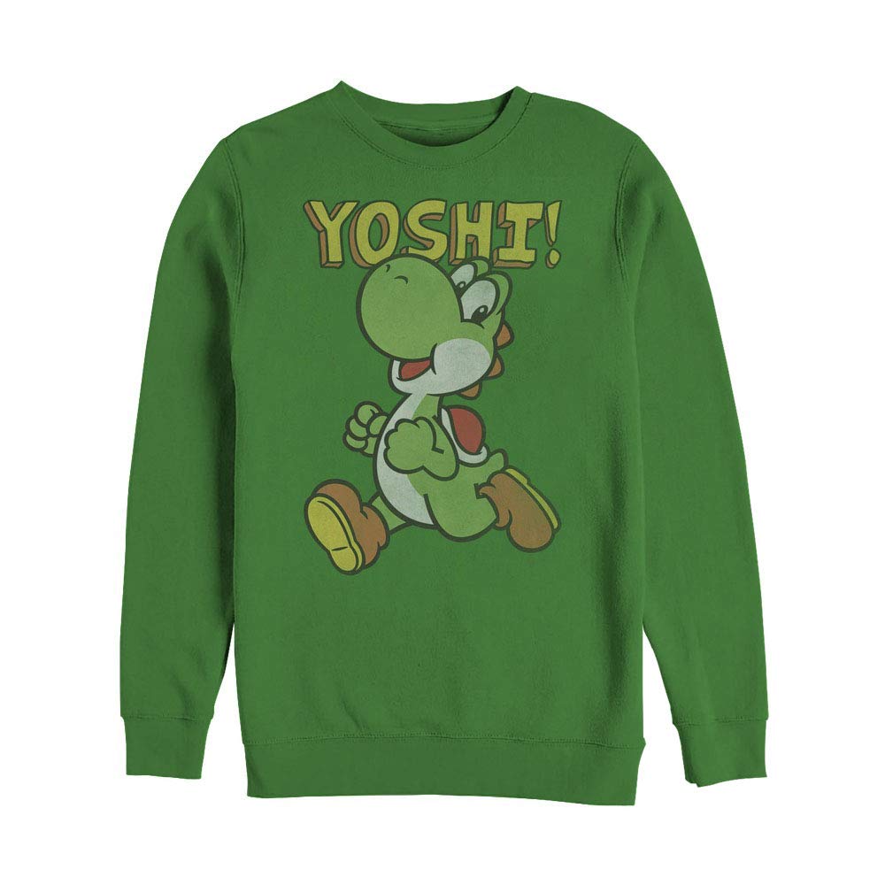 Men's Yoshi Running Sweatshirt - Nintendo Gaming & Casual Wear