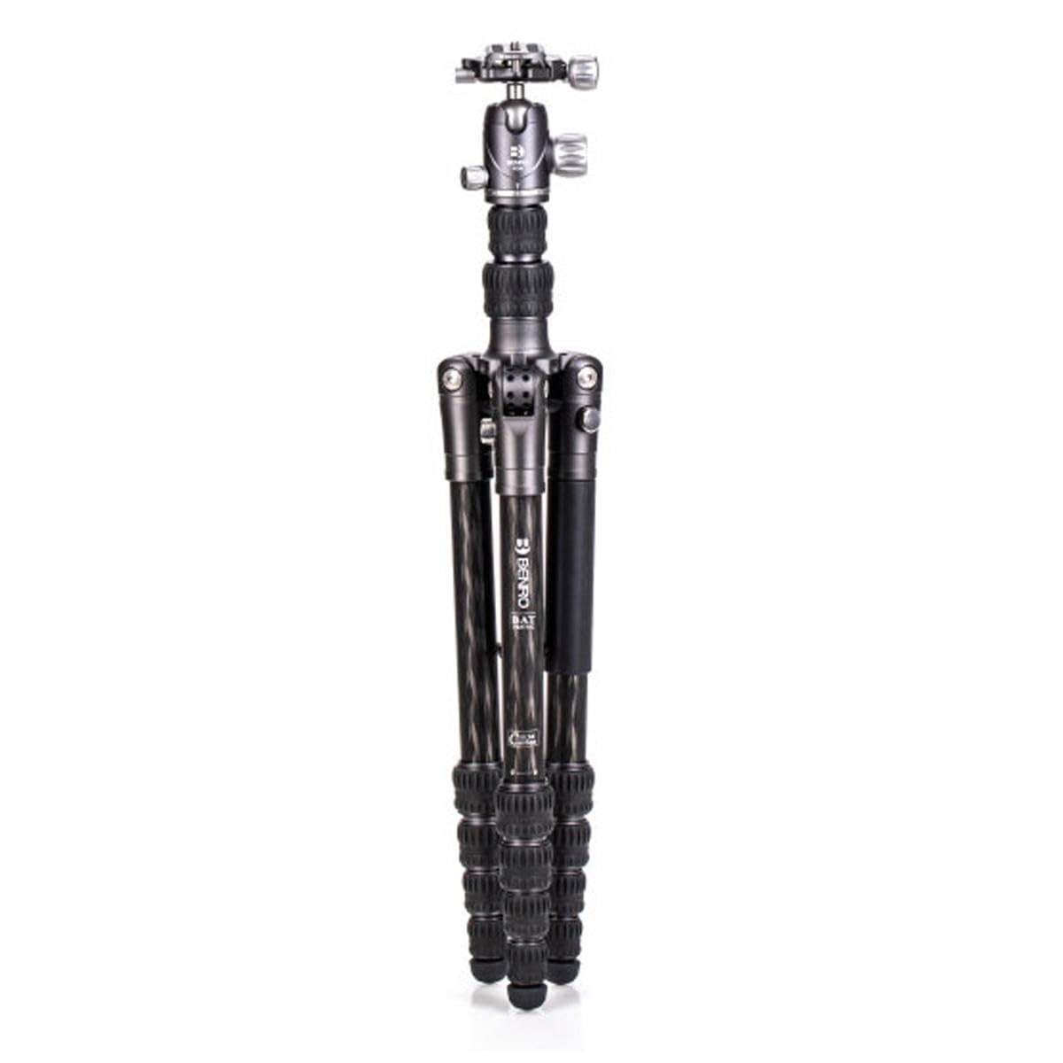 Benro Bat Carbon Fiber Travel Tripod & Monopod - 5-Section Lightweight, Compact with VX20 Ballhead for Photography & Videography - Perfect for Travel, Hiking & Outdoor Adventures
