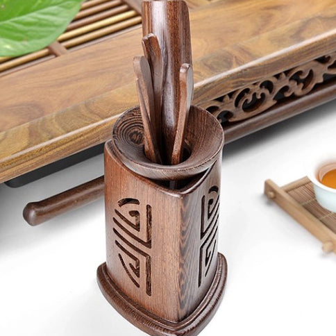 Premium PANGA PANGA Tea Set - 6-Piece Ceramic Tea Utensils with Infuser & Bamboo Tray - Perfect for Japanese Tea Ceremony, Afternoon Tea & Home Relaxation