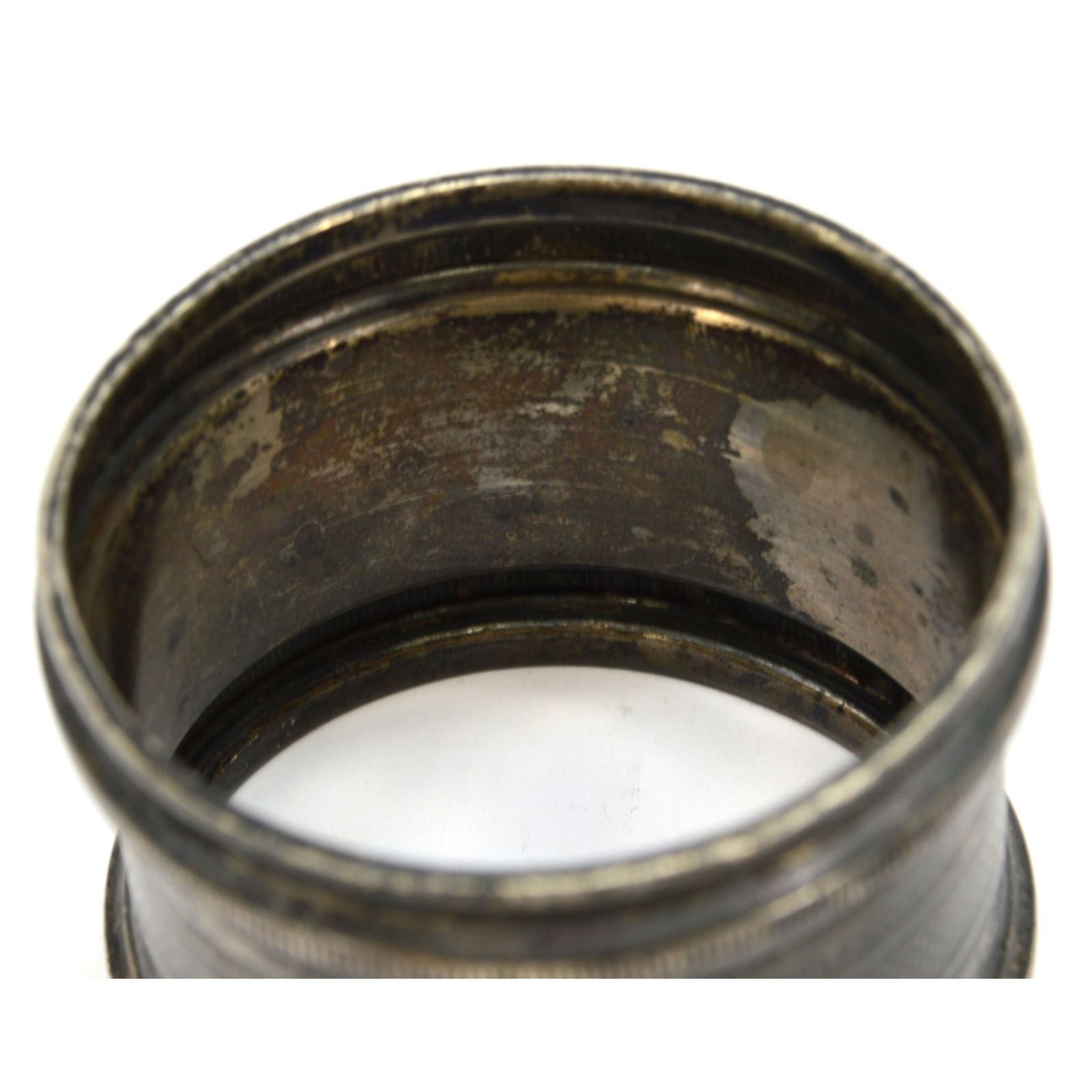 Antique Sterling Silver Napkin Ring - .925 Tested & Engraved 