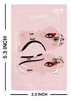 KYNA Transparent Reusable Eyeliner Stickers - Precise Eyelid Stencils for Eye Makeup | Easy to Use Eyeliner Guide for Women & Girls (Pack of 1) | Perfect for Winged Liner, Cat Eye & Everyday Makeup Looks