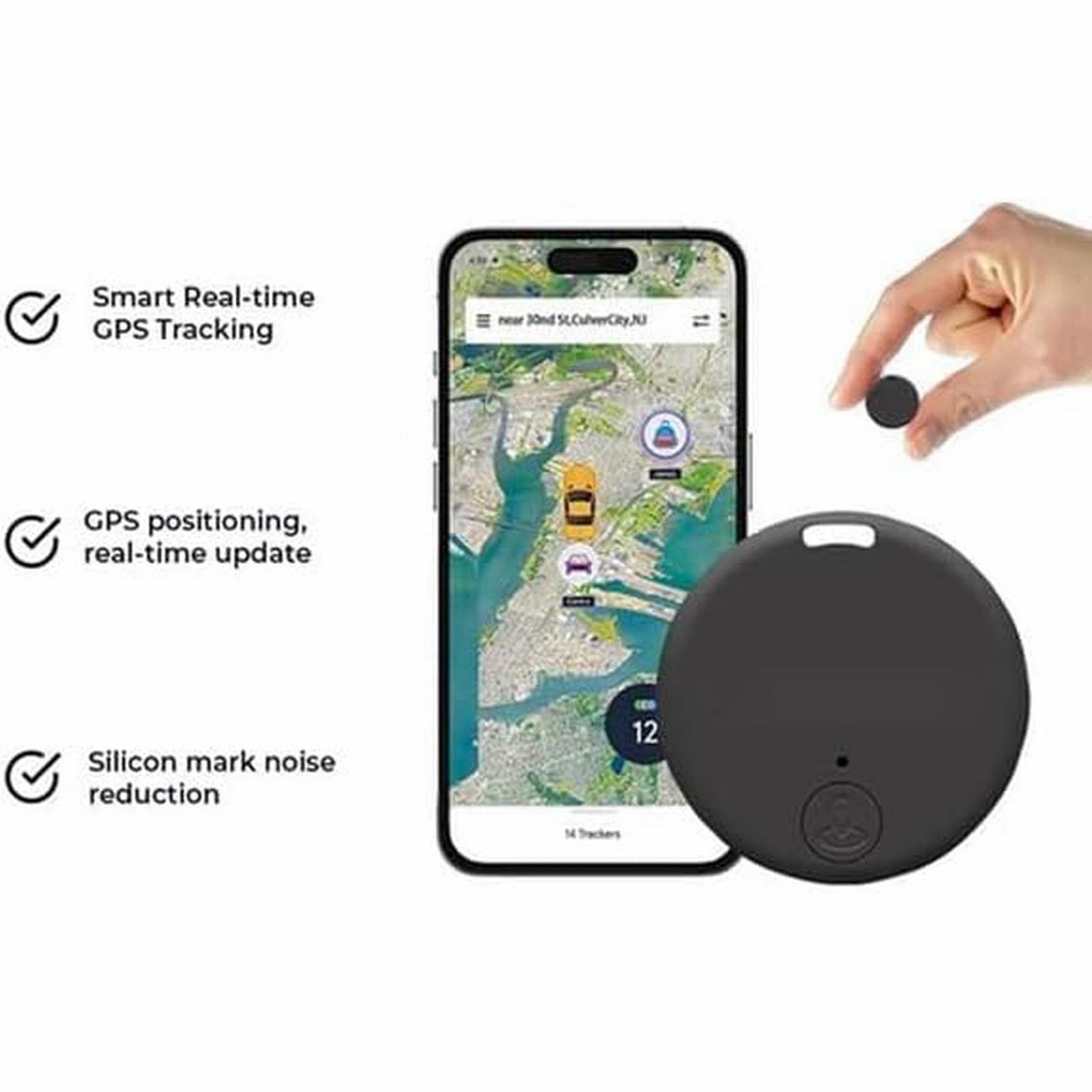 Mini Magnetic Pet & Vehicle GPS Tracker - Worldwide Real-Time Tracking Device for Dogs, Cats, Cars & Assets | Perfect for Outdoor Adventures, Fleet Management & Pet Safety