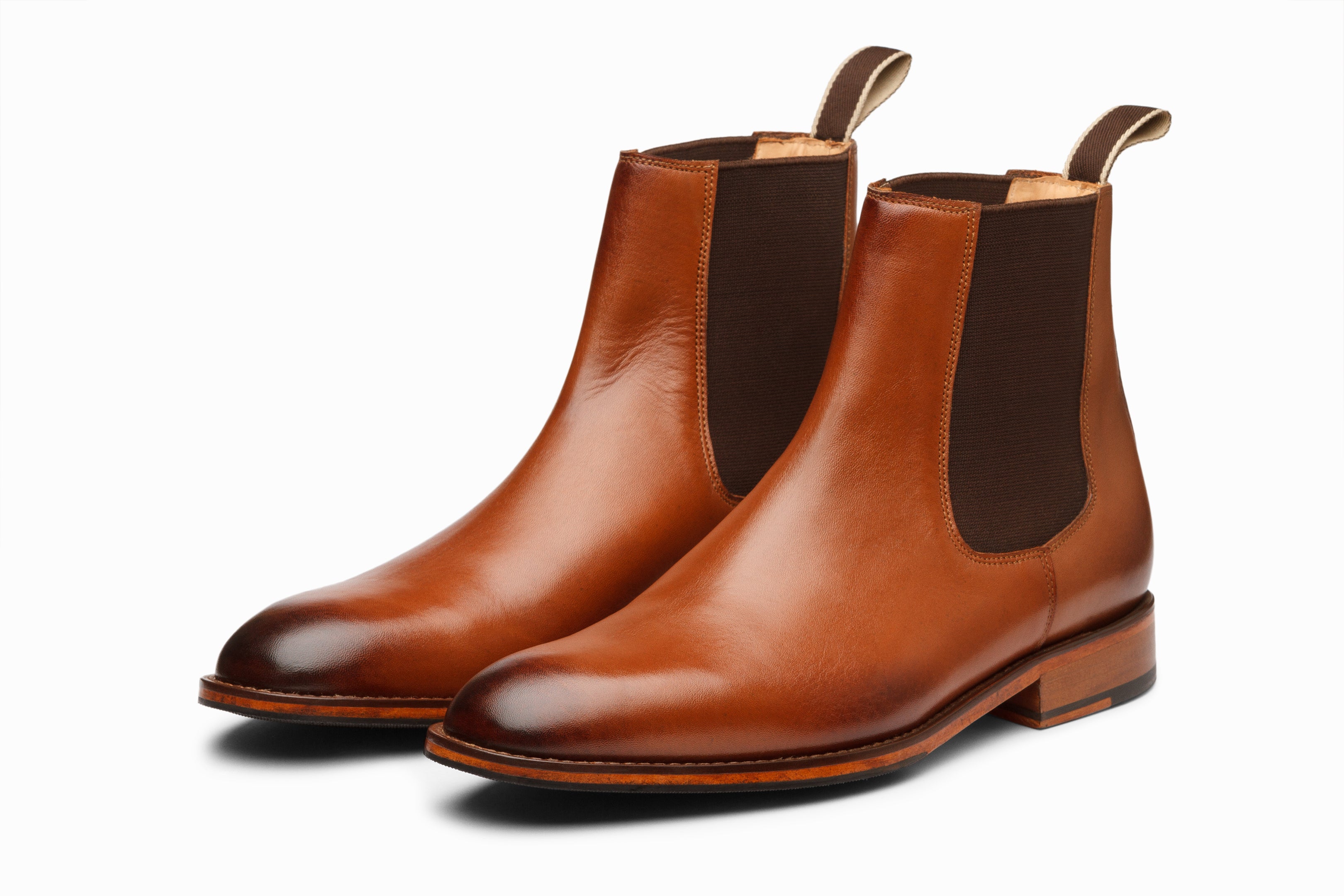 Premium Chelsea Boots for Men & Women | Classic Tan Leather Ankle Boots | Comfortable & Stylish for Casual, Office & Outdoor Wear