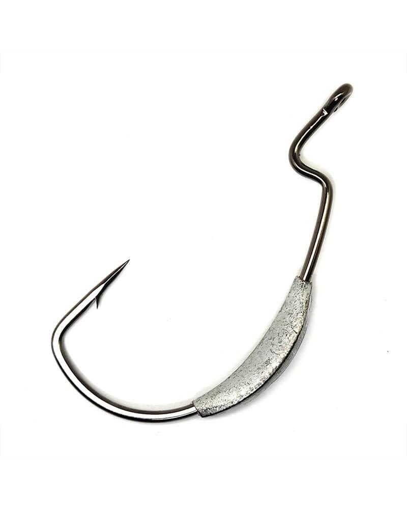 Gamakatsu EWG Monster Weighted Fishing Hooks - Extra Wide Gap, Heavy Duty Saltwater & Freshwater Hooks for Bass, Pike, and Catfish (NS Black) - Ideal for Flipping, Punching, and Heavy Cover Fishing