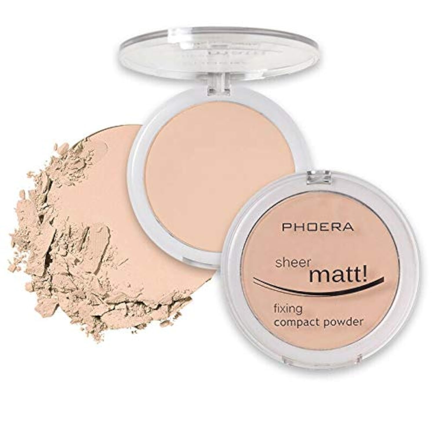 **AQUAPURITY - PHOERA Sheer Matte Fixing Powder, Makeup Setting Powder & Foundation Base, Long-Lasting Pressed Compact Powder with Vitamin E (202 Natural Beige) – Perfect for Flawless Matte Finish & All-Day Wear**    *(Use Case: Ideal for daily makeup, touch-ups, oily skin control, and achieving a smooth, shine-free complexion for work, parties, or special events.)*